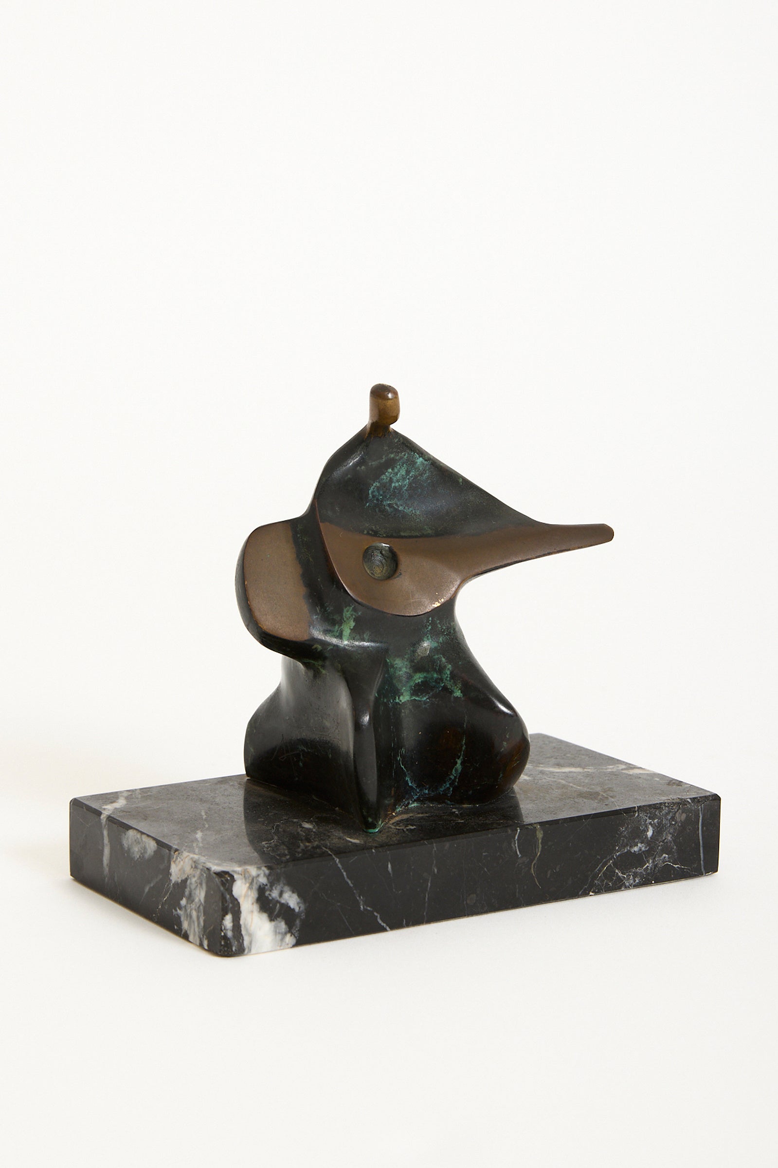 Bronze Sculpture of a Zither player