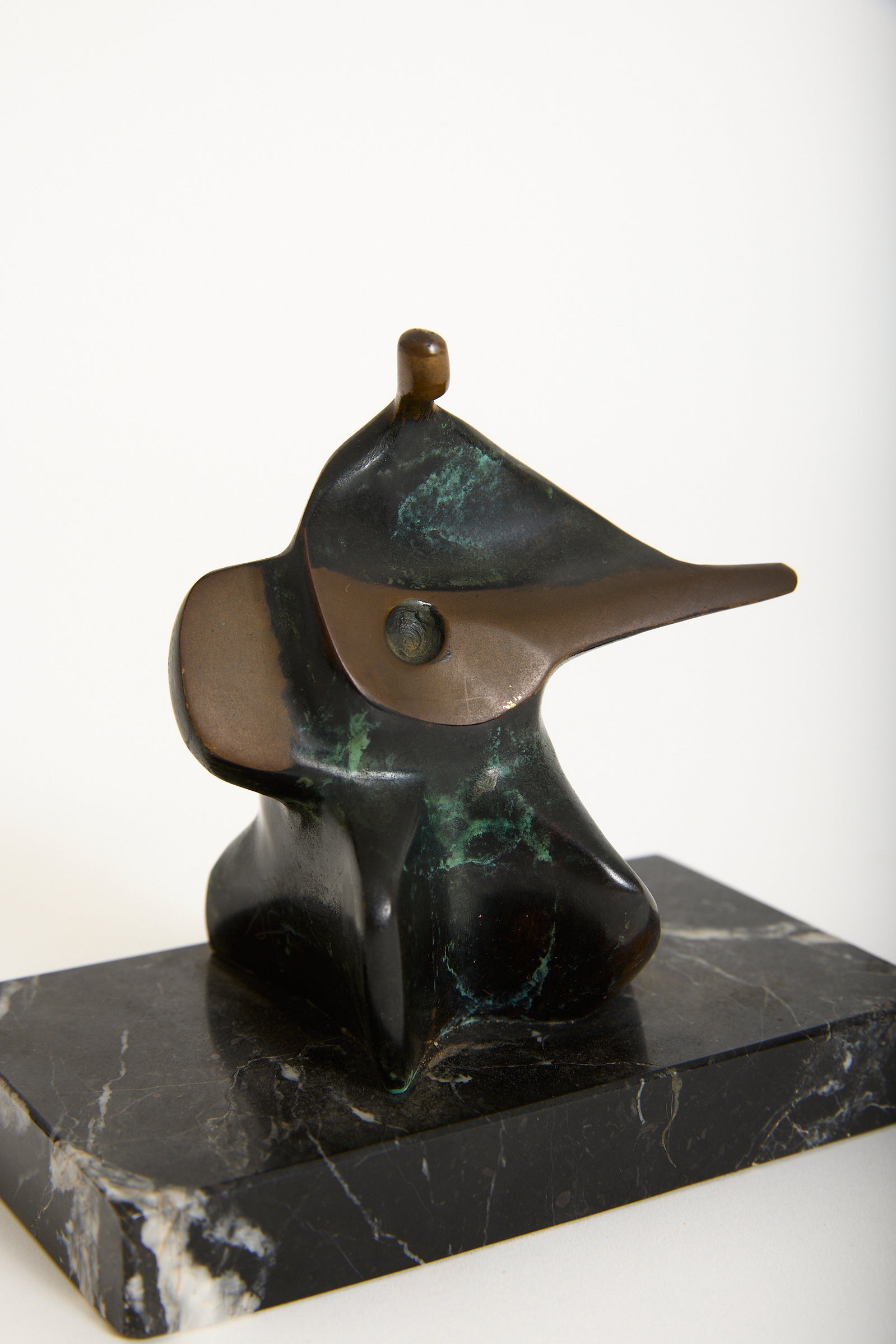 Bronze Sculpture of a Zither player