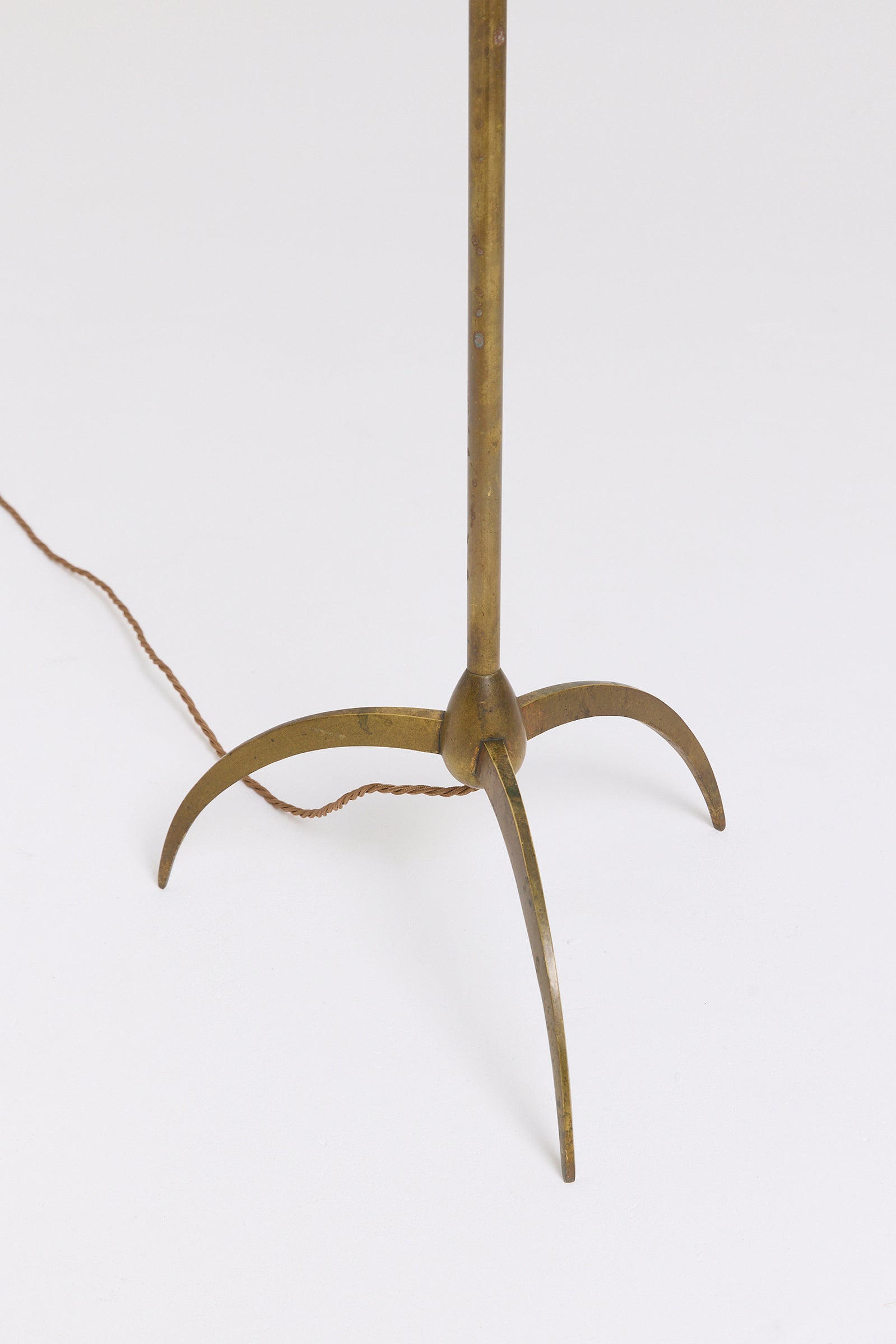 Mid-Century Brass Floor Lamp