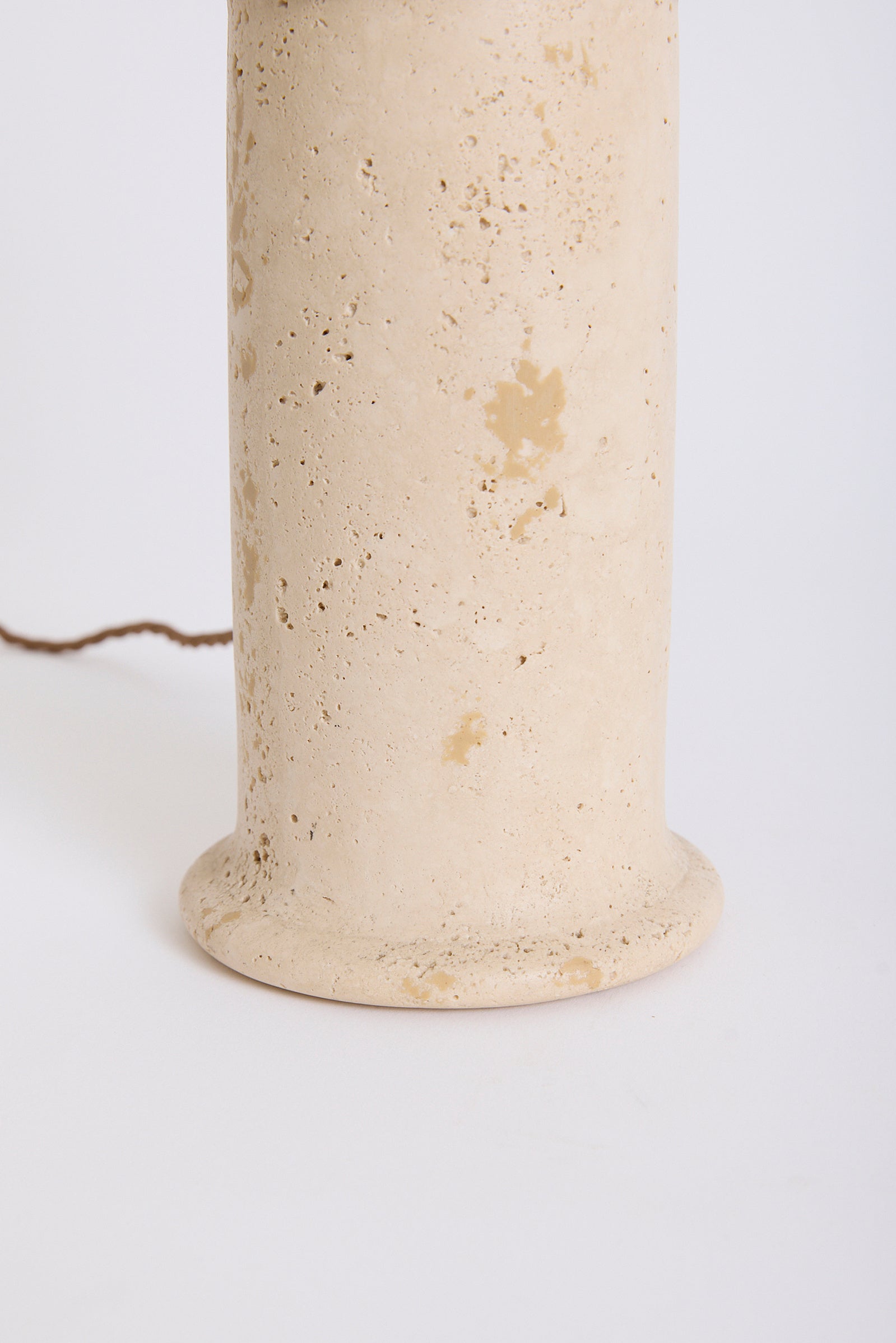 Pair of Travertine Table Lamps