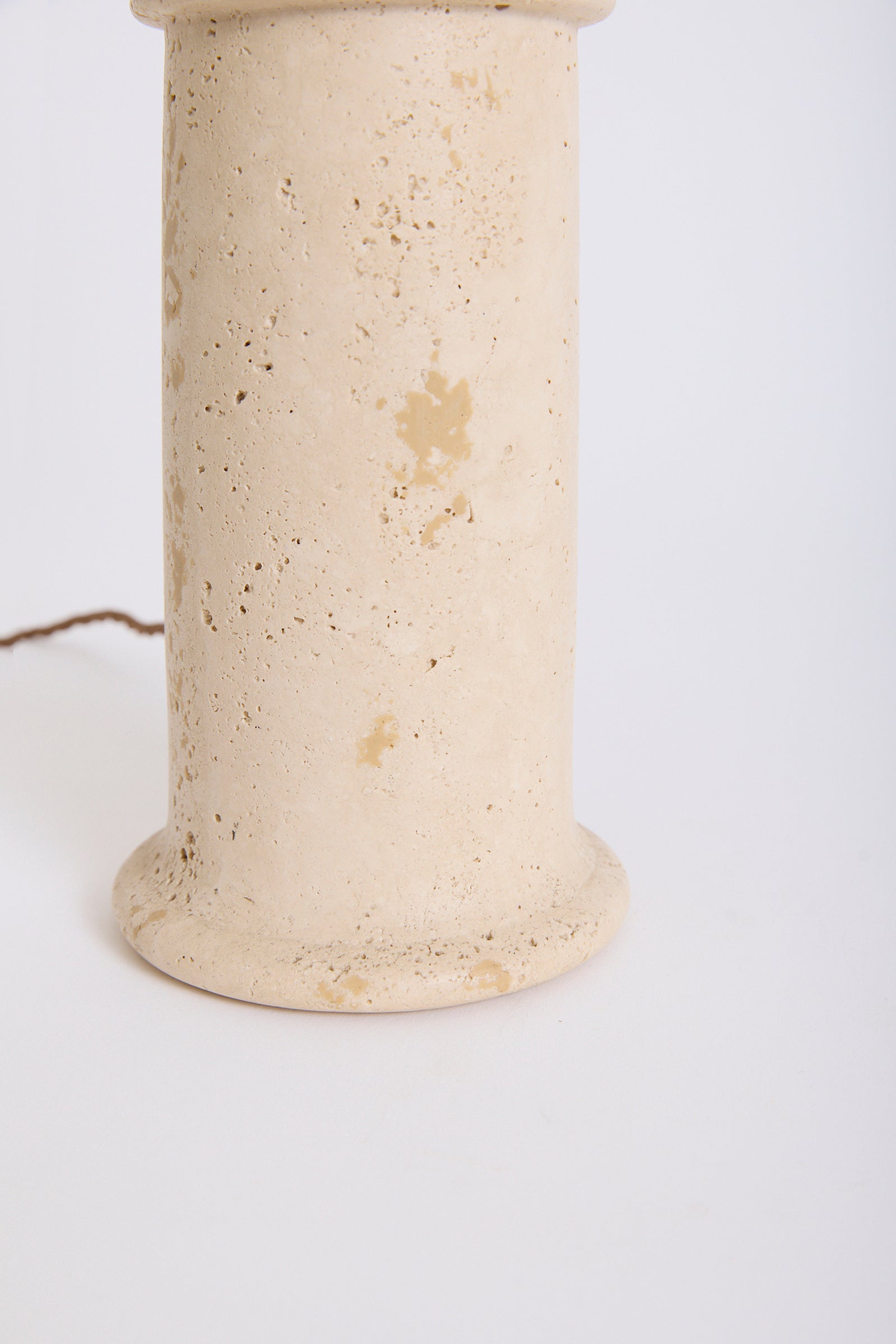 Pair of Travertine Table Lamps