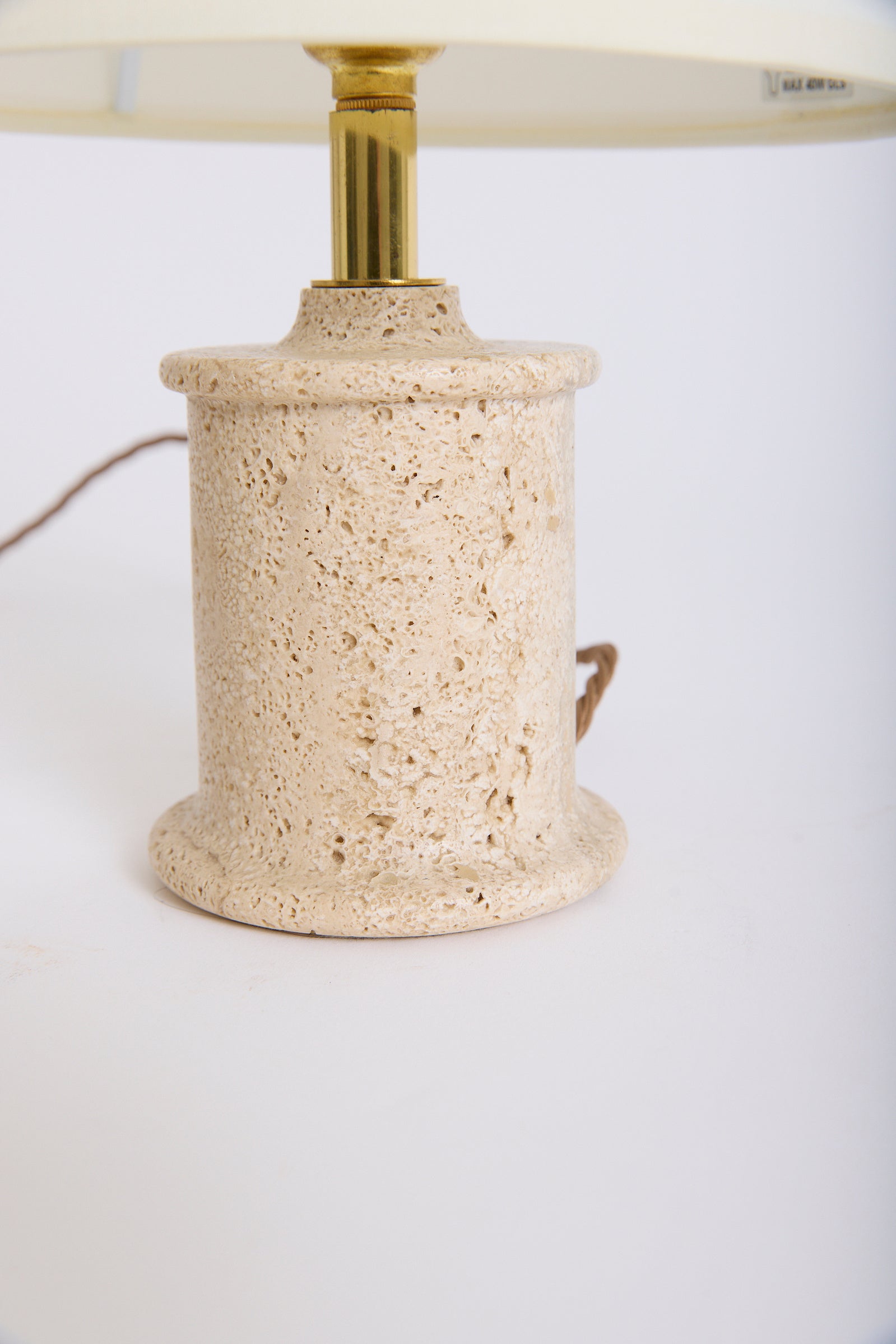 Travertine Table Lamp