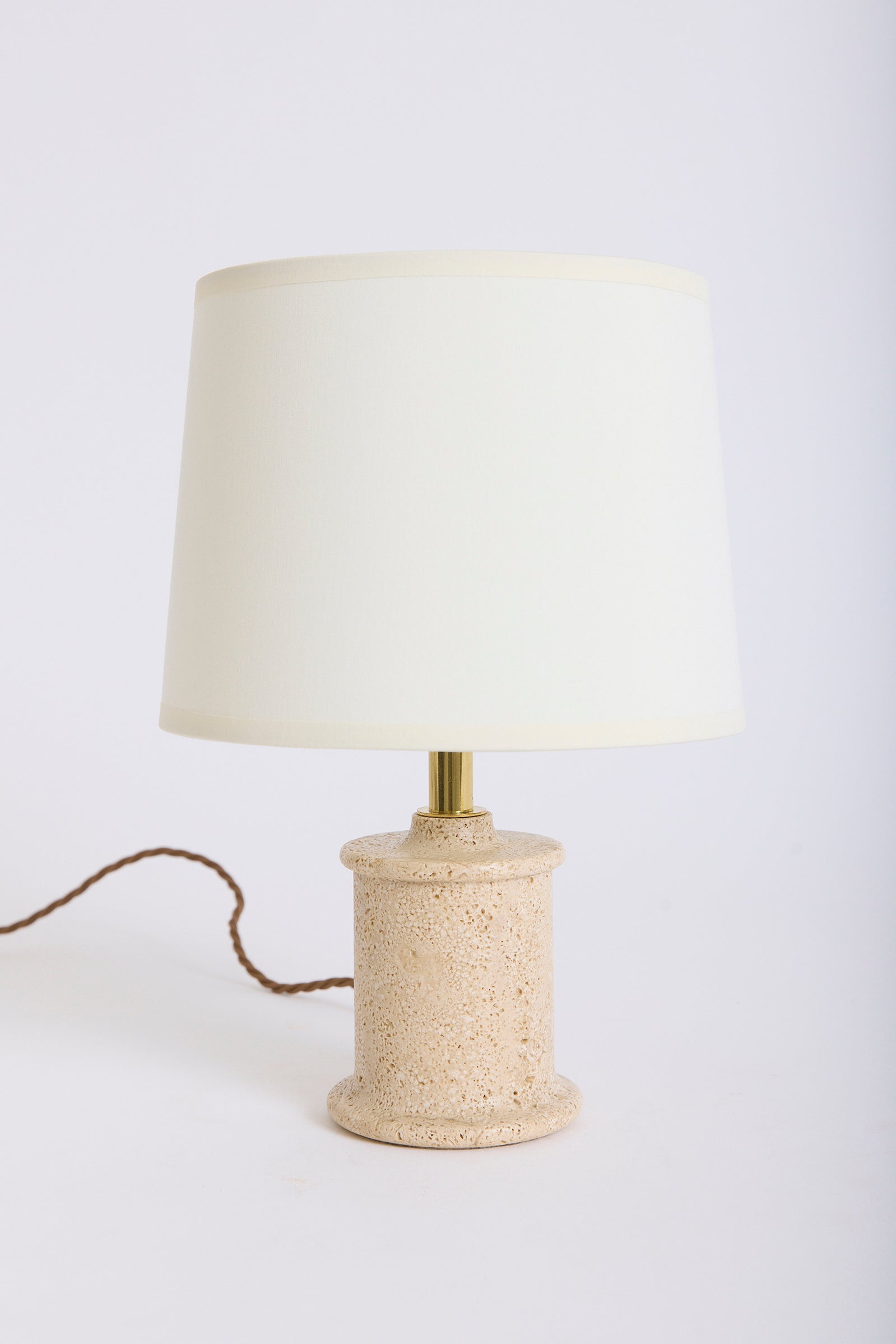 10006- Travertine Table Lamp