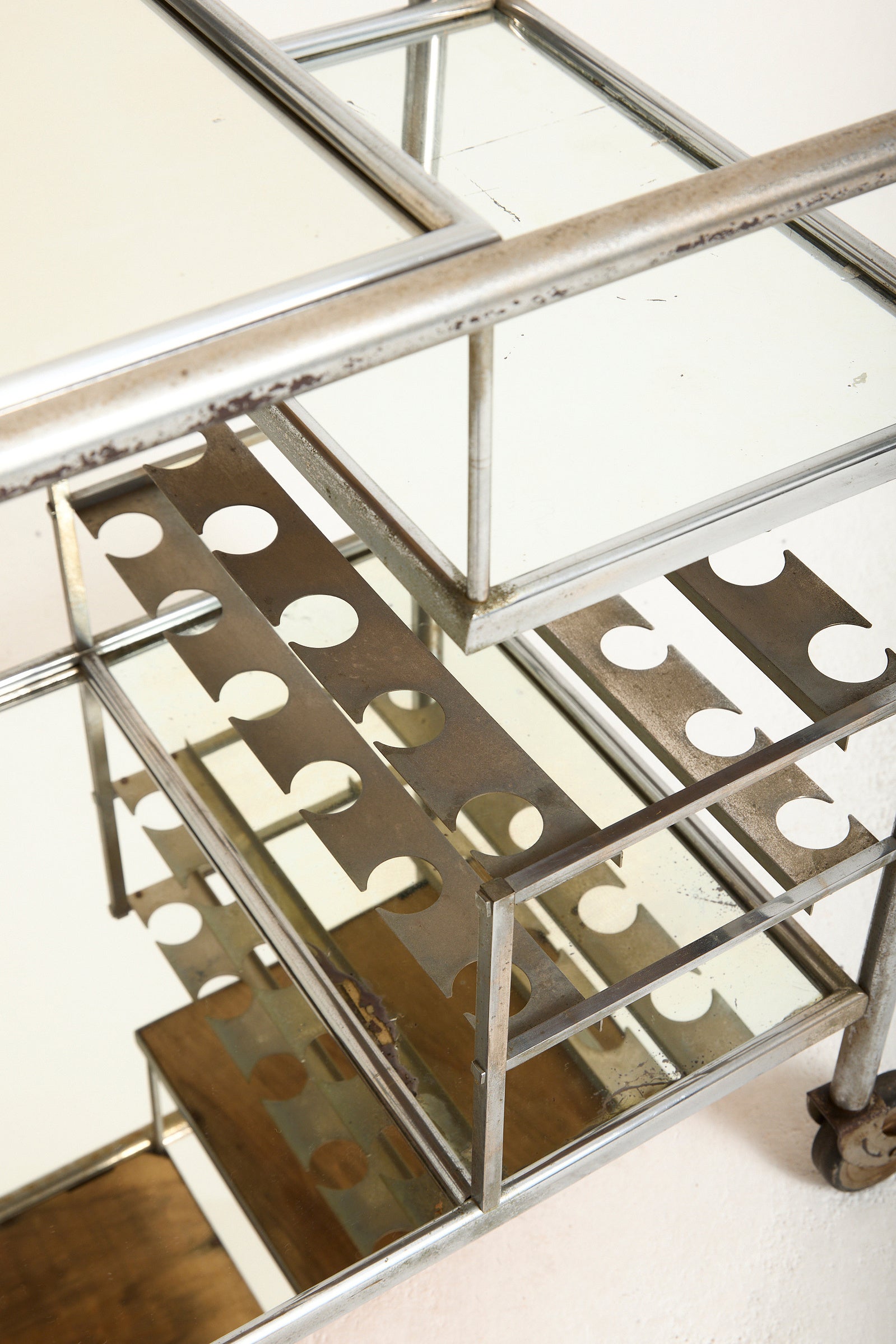 Drinks Trolley att. to Jacques Adnet (1900-1984)
