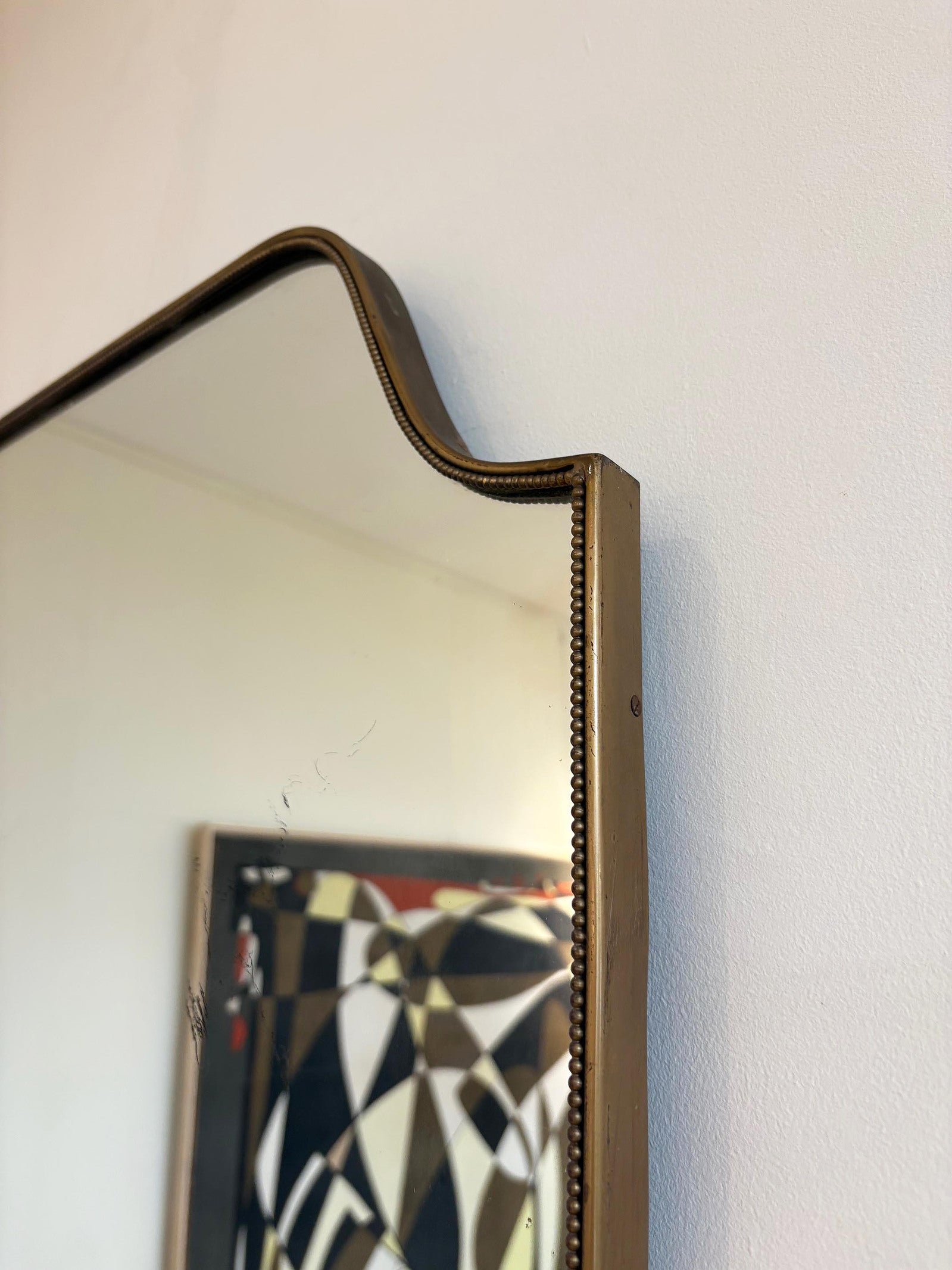Brass Shield Mirror