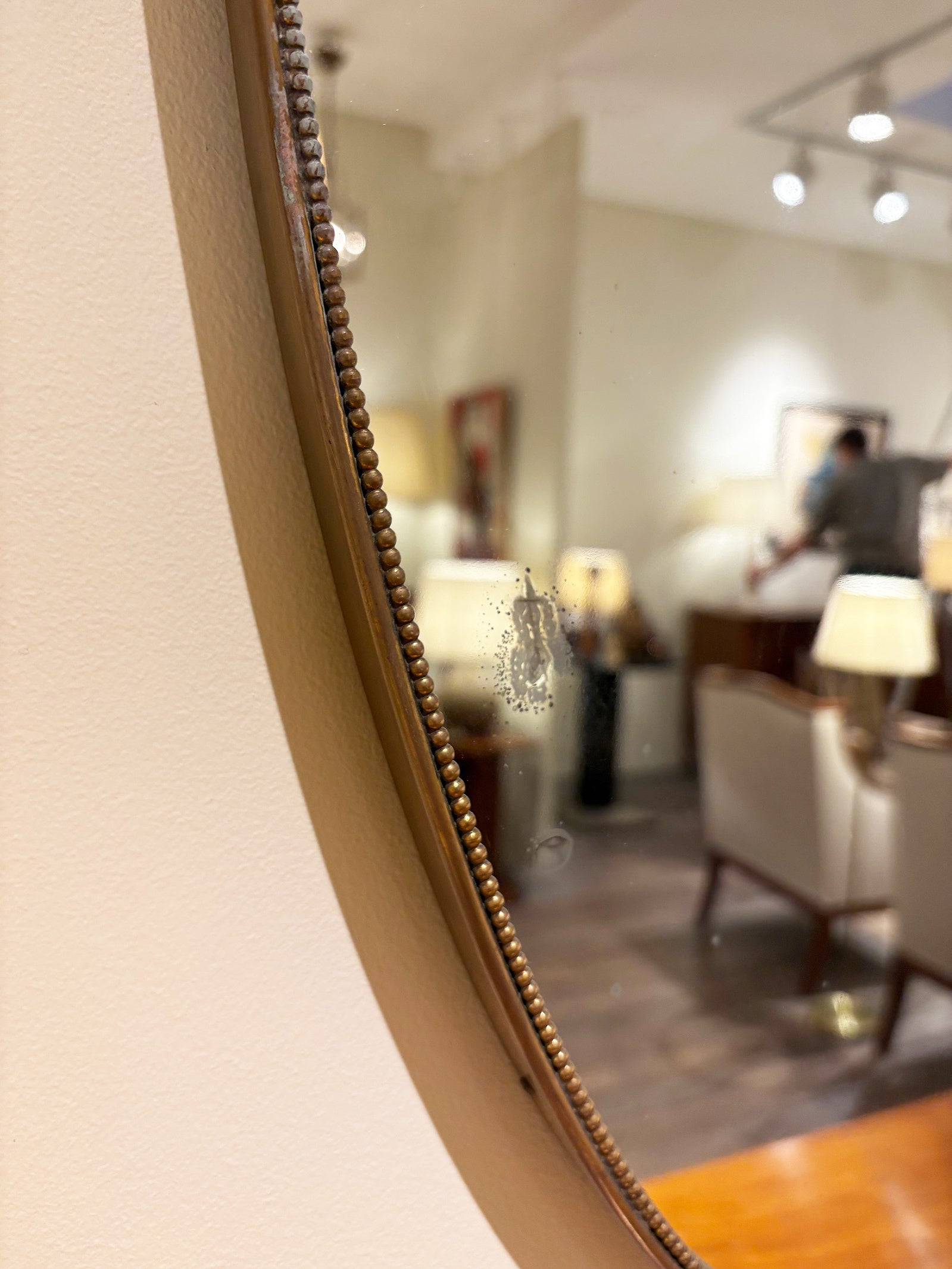 Brass Shield Mirror