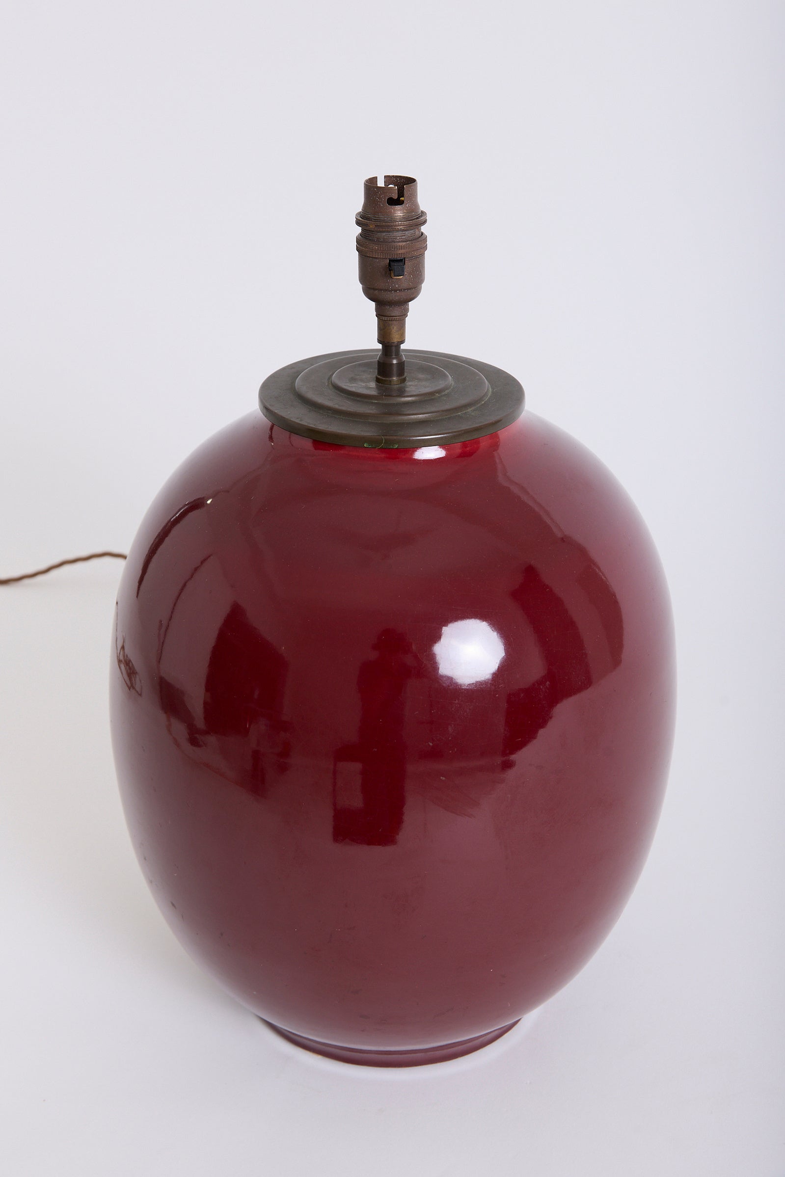 Sang-de-Boeuf Ceramic Table Lamp