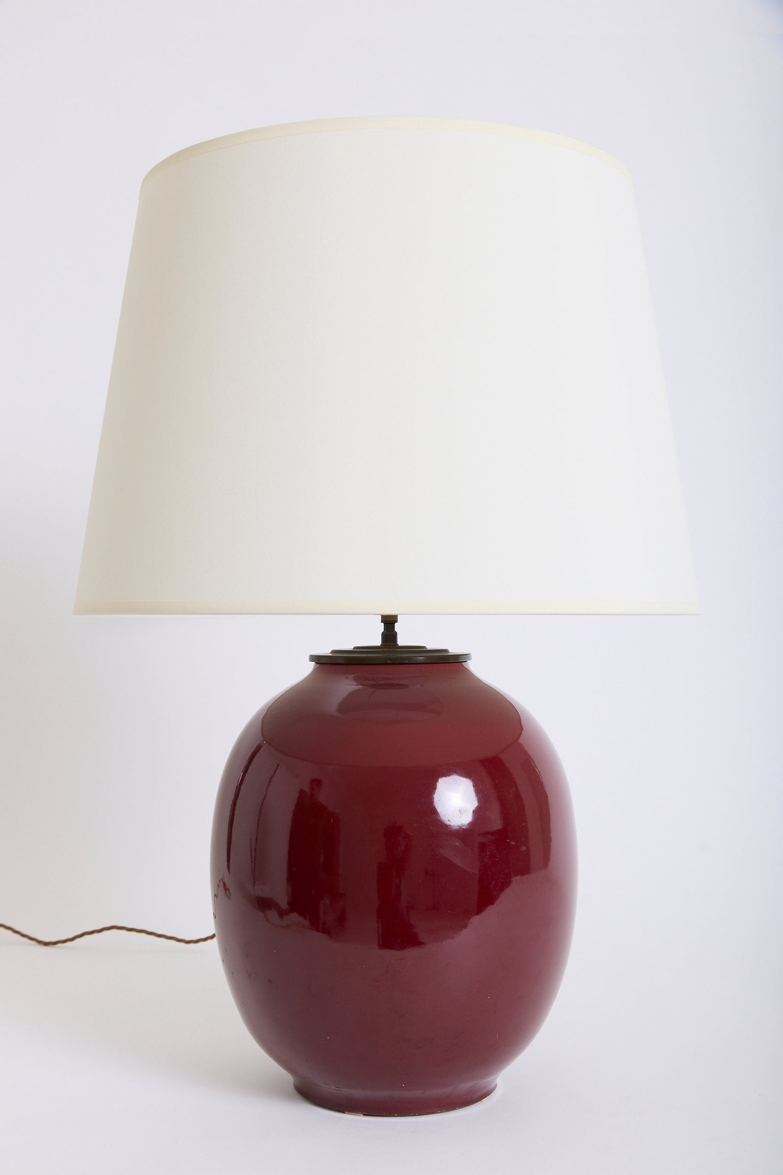 10050- Sang-de-Boeuf Ceramic Table Lamp