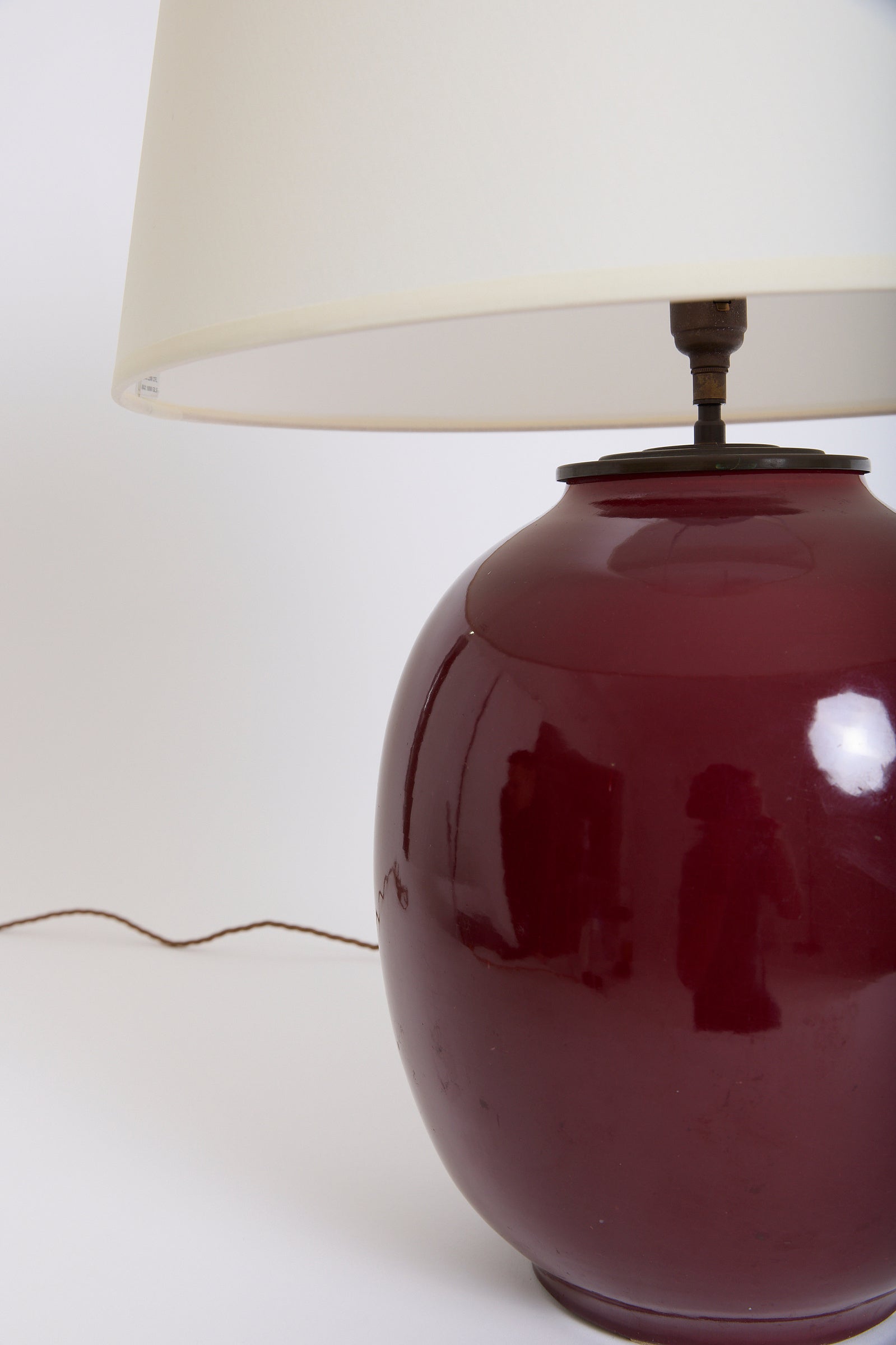 Sang-de-Boeuf Ceramic Table Lamp
