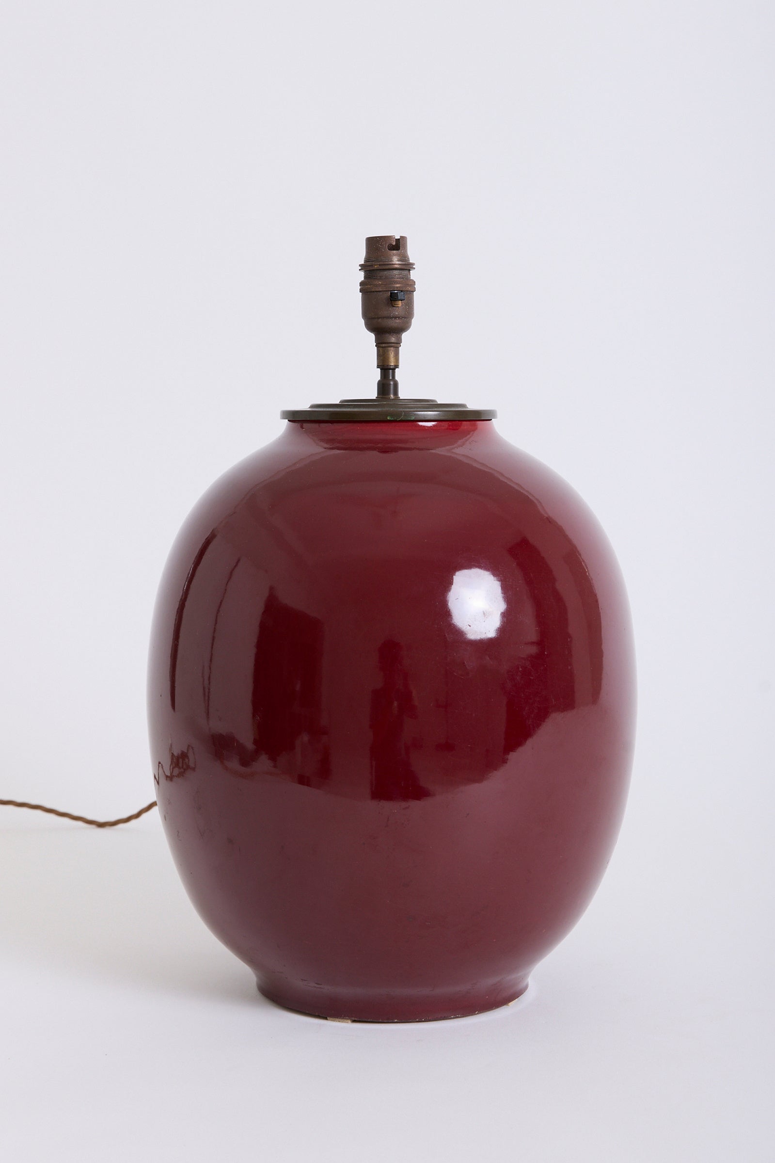 Sang-de-Boeuf Ceramic Table Lamp