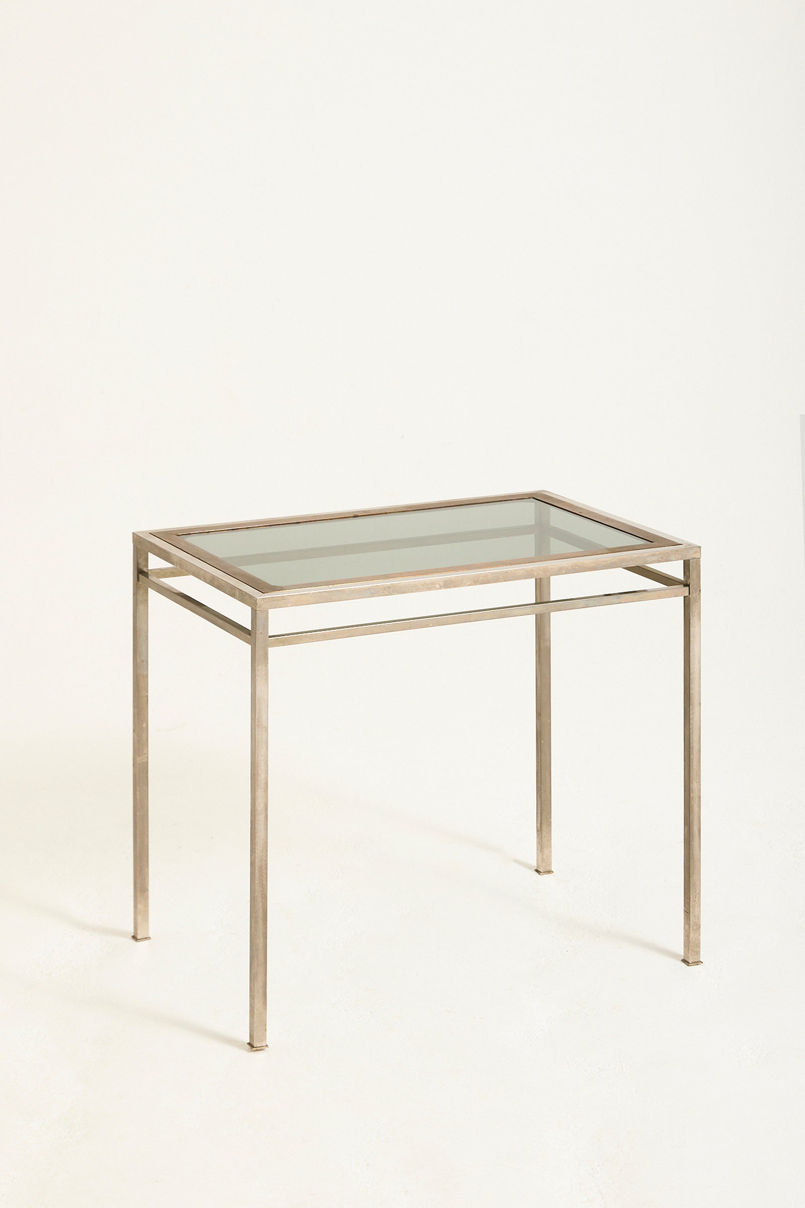 Brass and Nickel Side Table