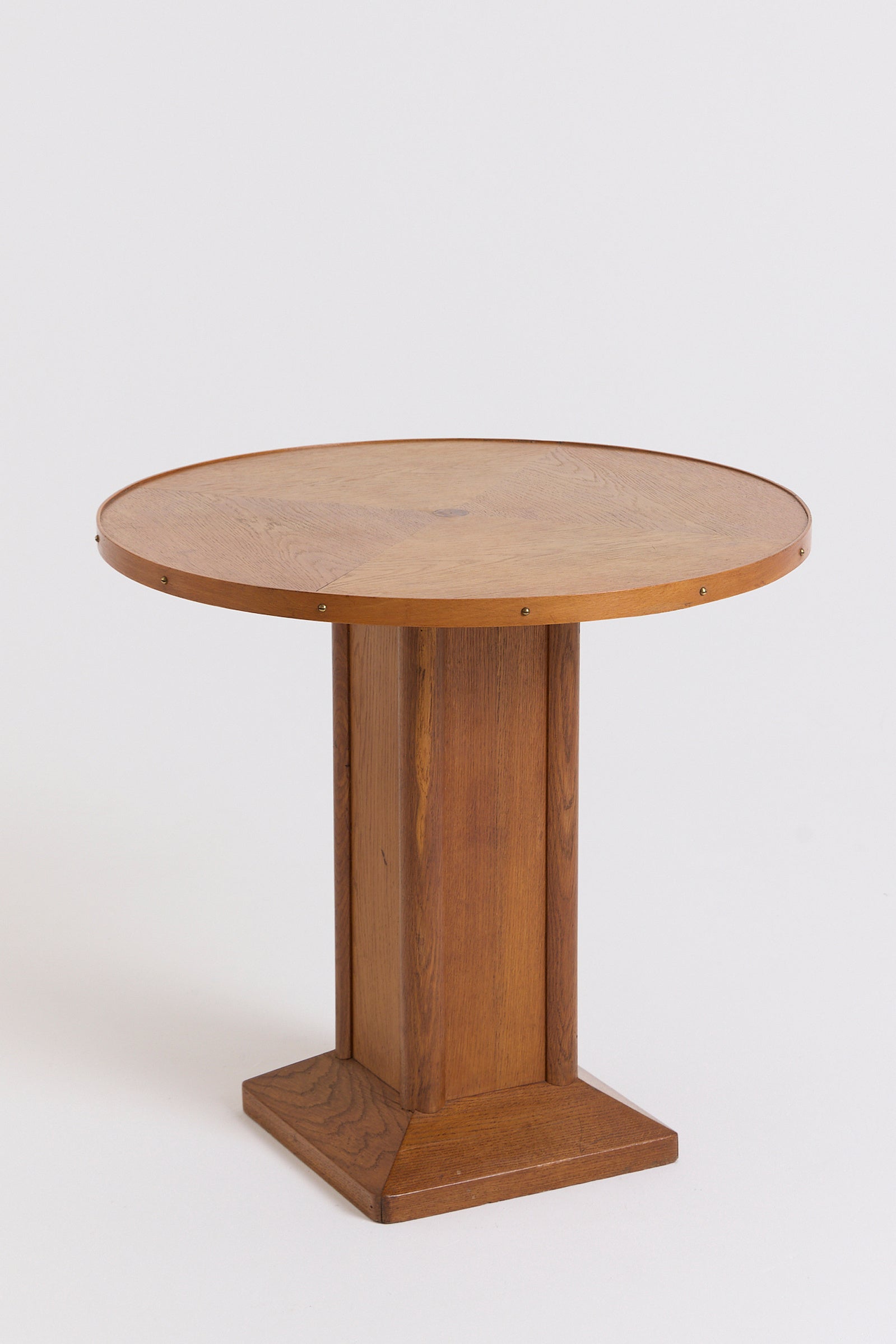10072- Art Deco Oak Side Table