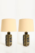 10074- Pair of Ceramic Table Lamps by Carl-Harry Stålhane (1920-1990)