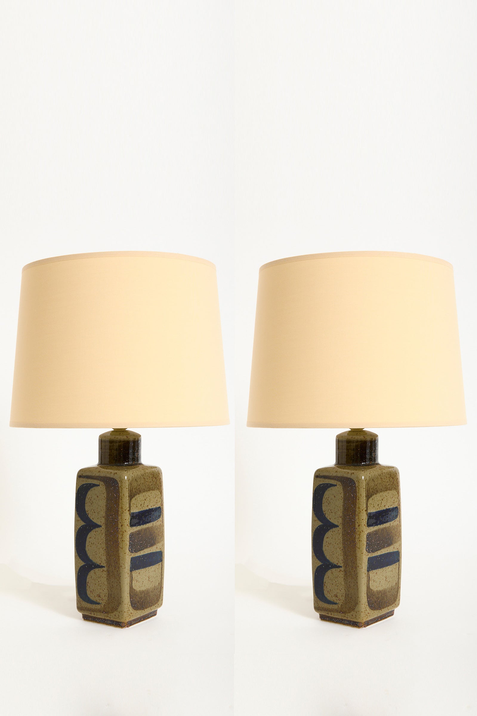 10074- Pair of Ceramic Table Lamps by Carl-Harry Stålhane (1920-1990)