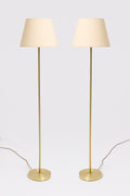 10096- Pair of Brass Floor Lamps