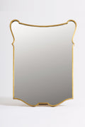 10108- A Brass Shield Mirror