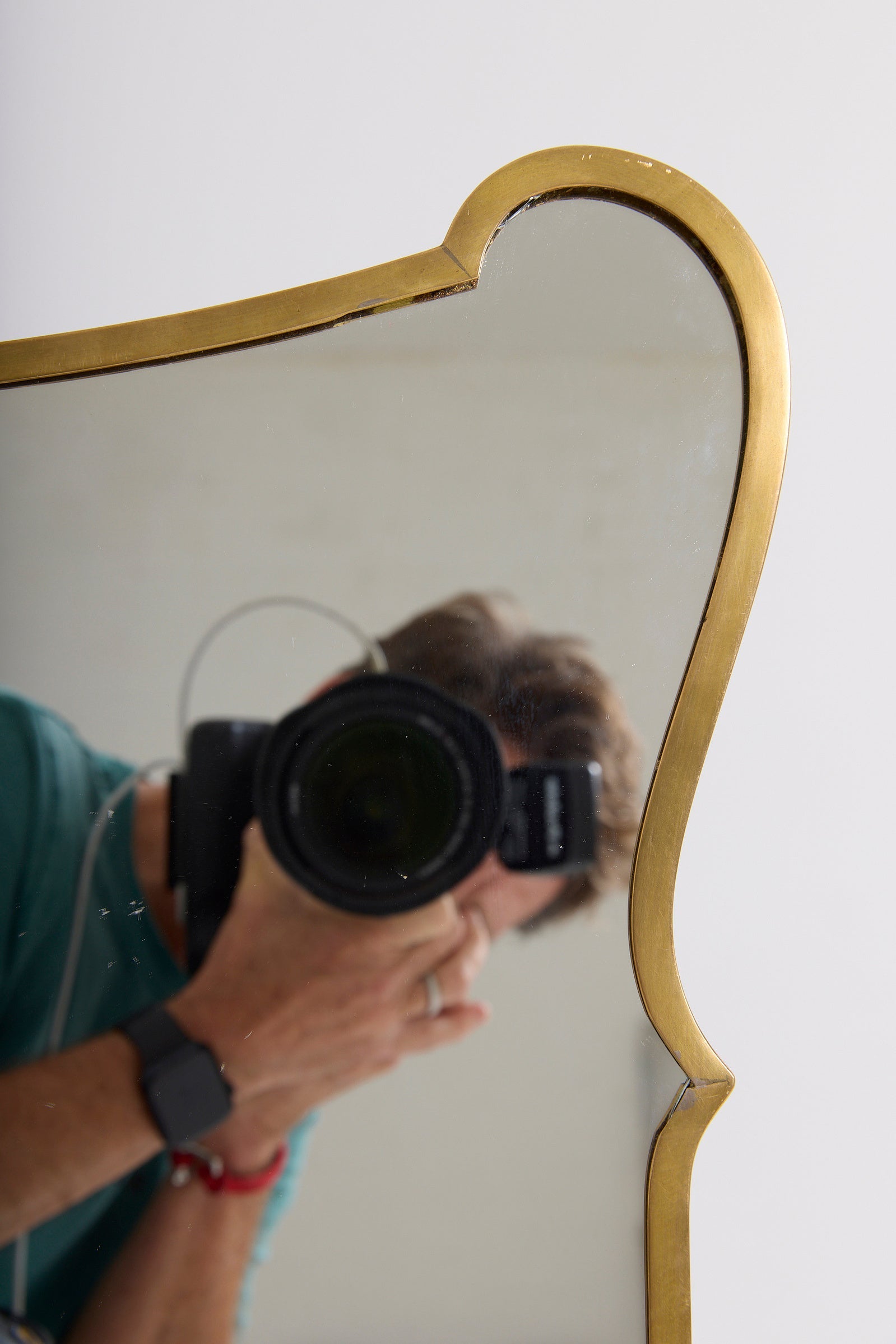 A Brass Shield Mirror