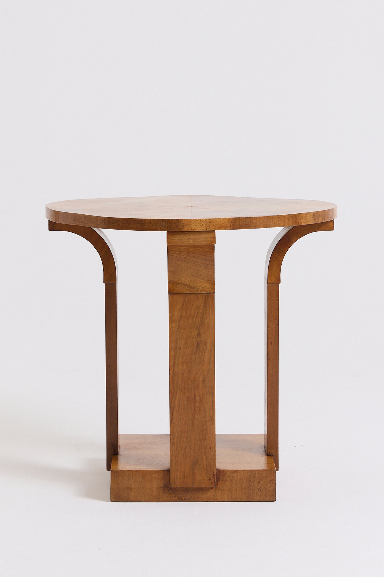 An Art Deco Walnut Side Table