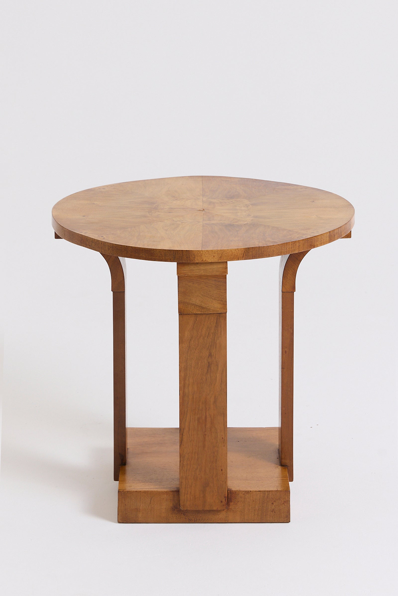 An Art Deco Walnut Side Table