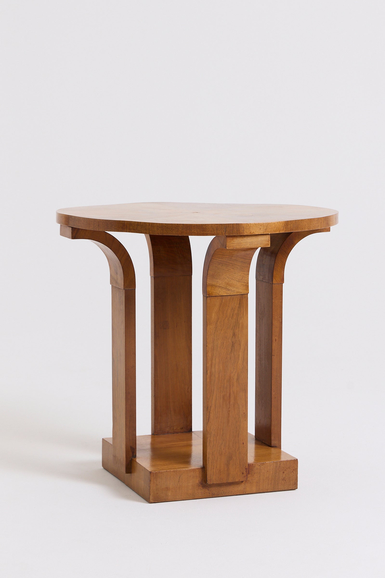 An Art Deco Walnut Side Table