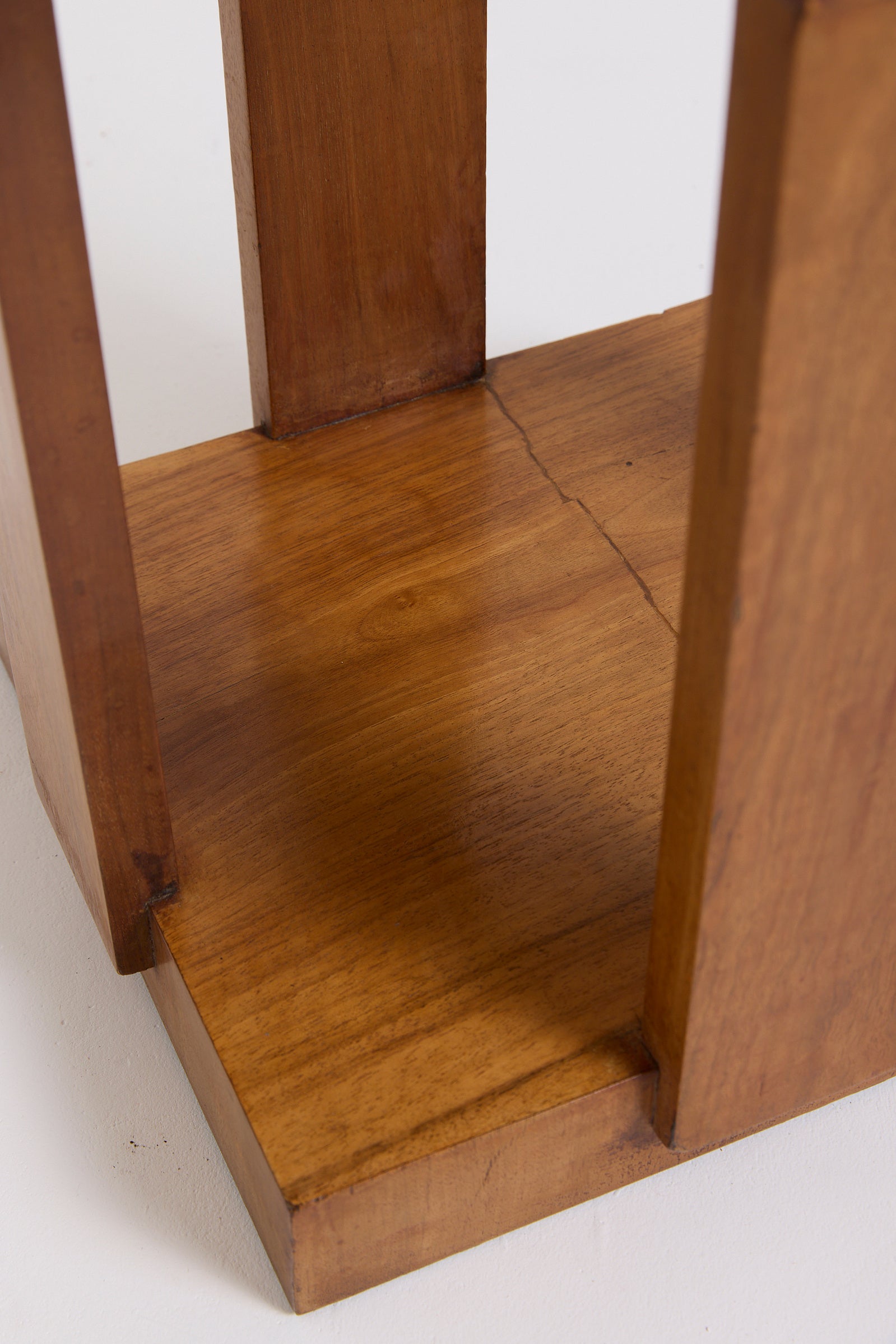 An Art Deco Walnut Side Table