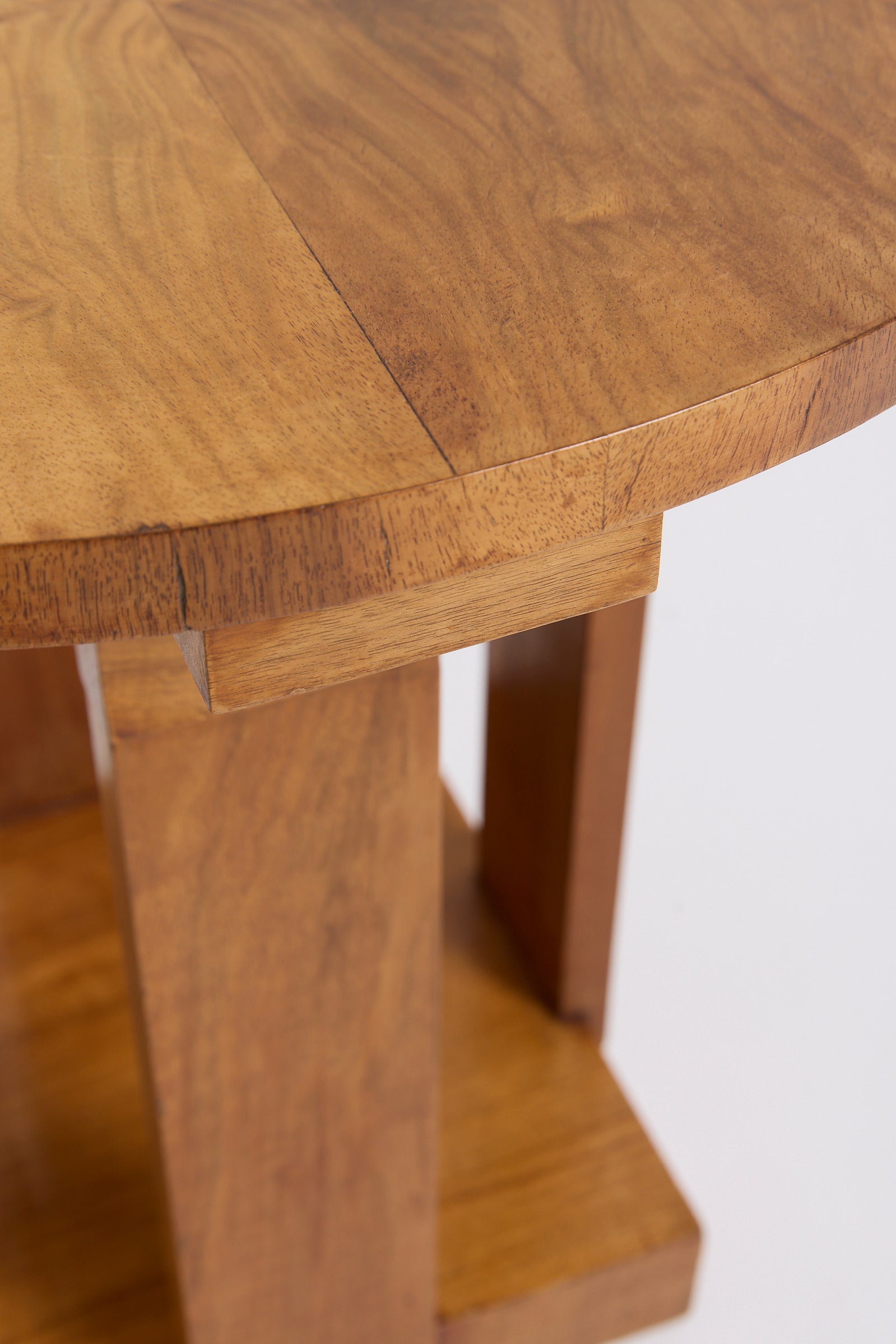 An Art Deco Walnut Side Table