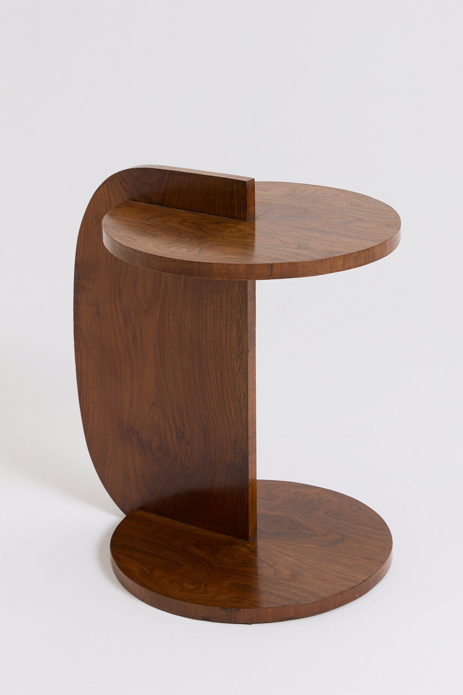 10123- Art Deco Walnut Side Table