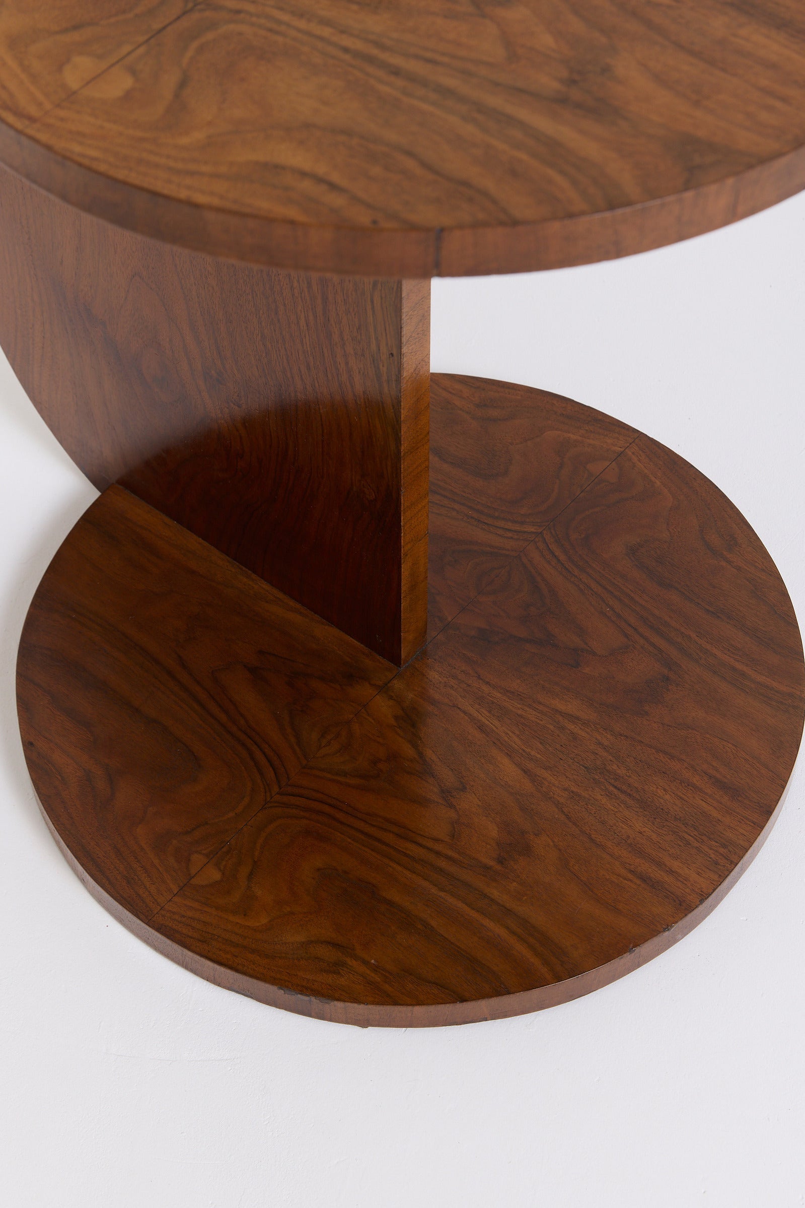 Art Deco Walnut Side Table