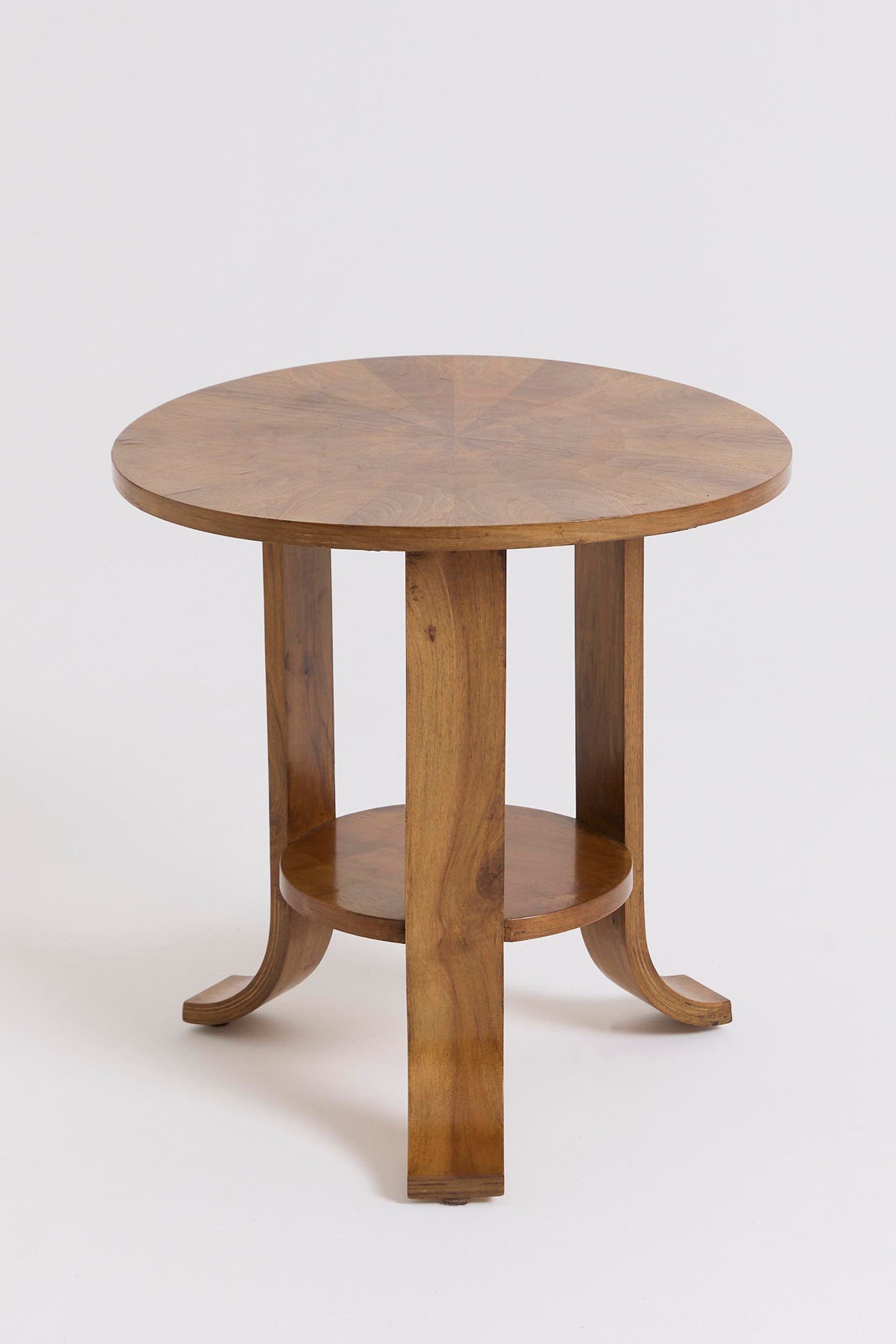 Art Deco Walnut Side Table