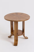 10144- Art Deco Walnut Side Table