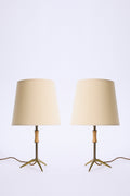10165- Pair of Brass Table Lamps