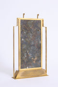 10174- Bronze and Stone Stand