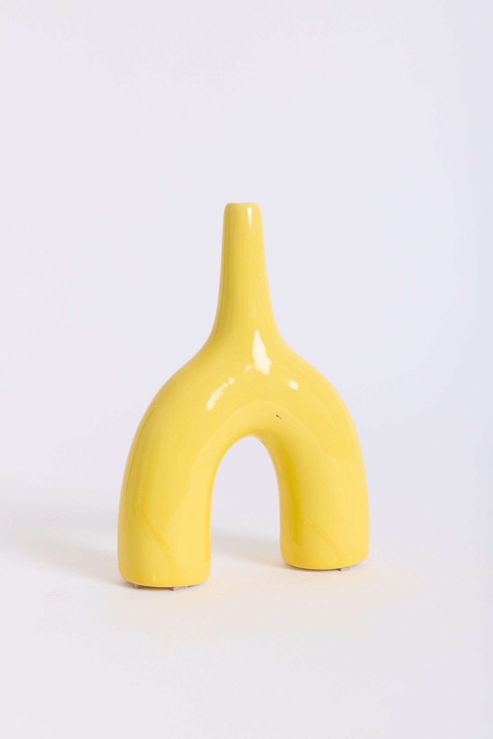 Yellow Ceramic Vase