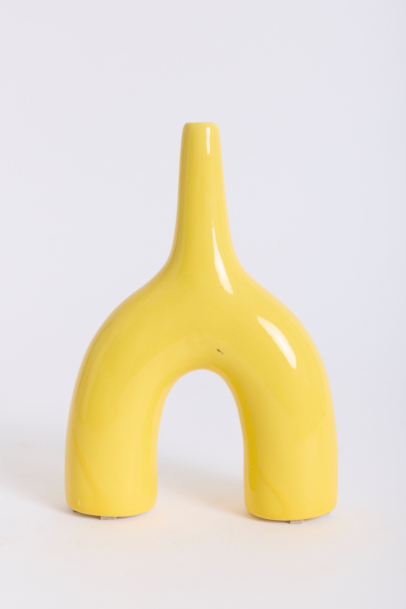 10175- Yellow Ceramic Vase