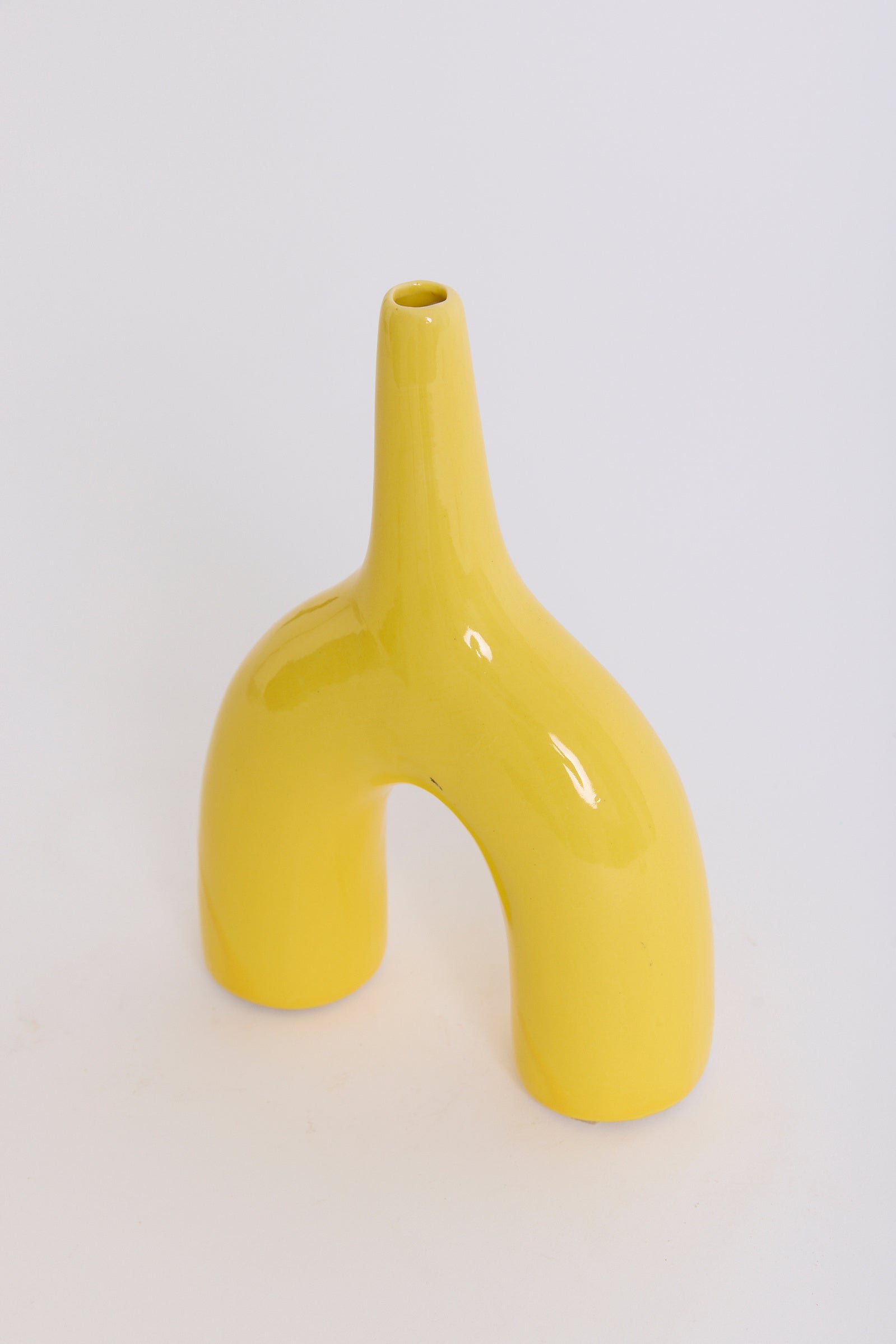 Yellow Ceramic Vase