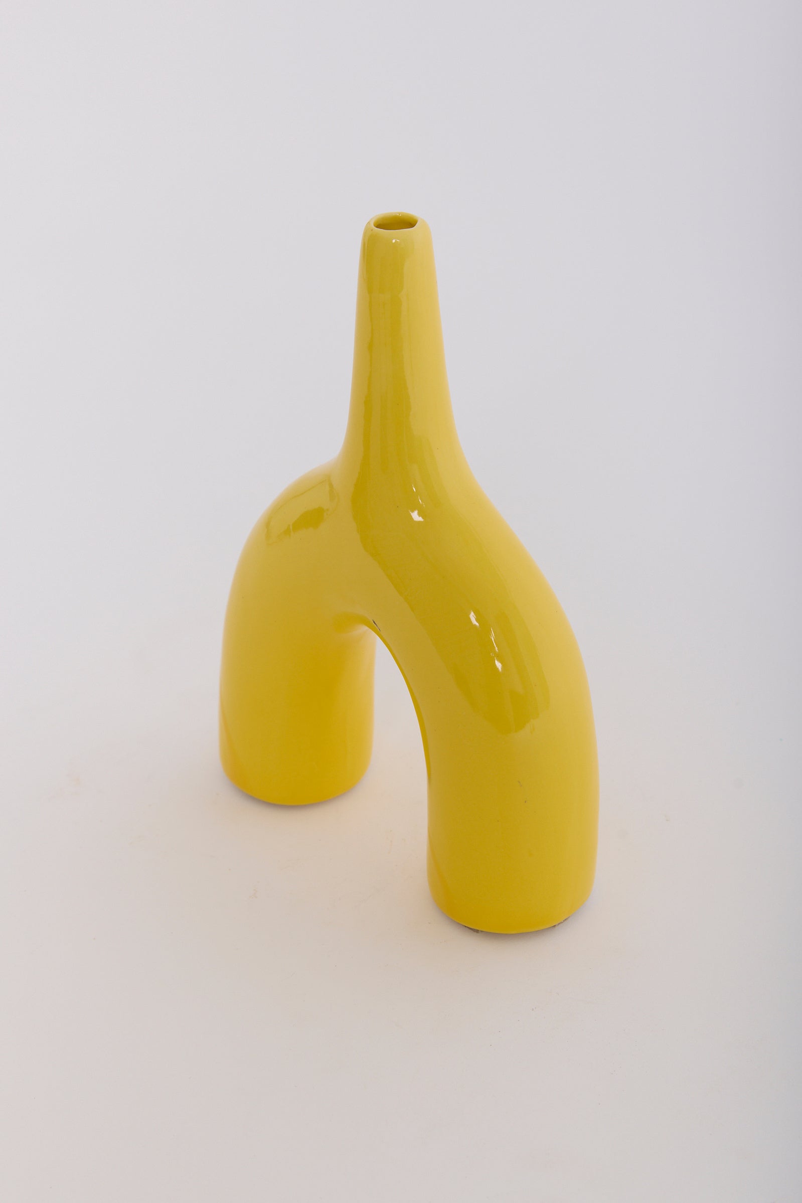 Yellow Ceramic Vase