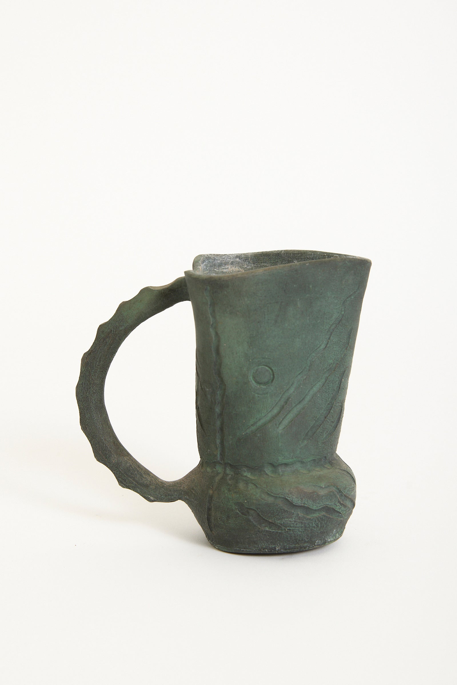 10186- Green Ceramic Jug