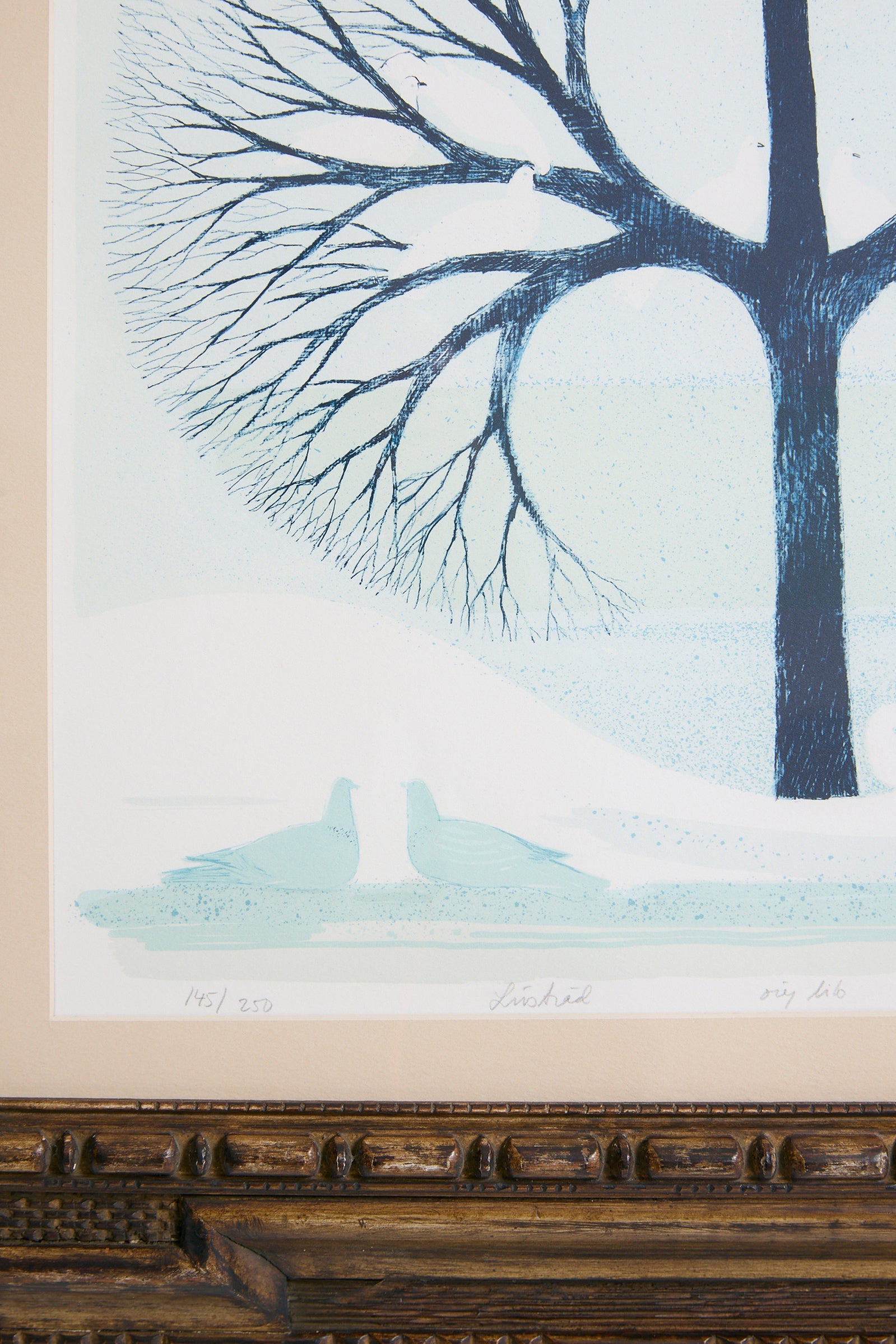Lithograph by Kerstin Lundberg-Stenman (1926-2007)