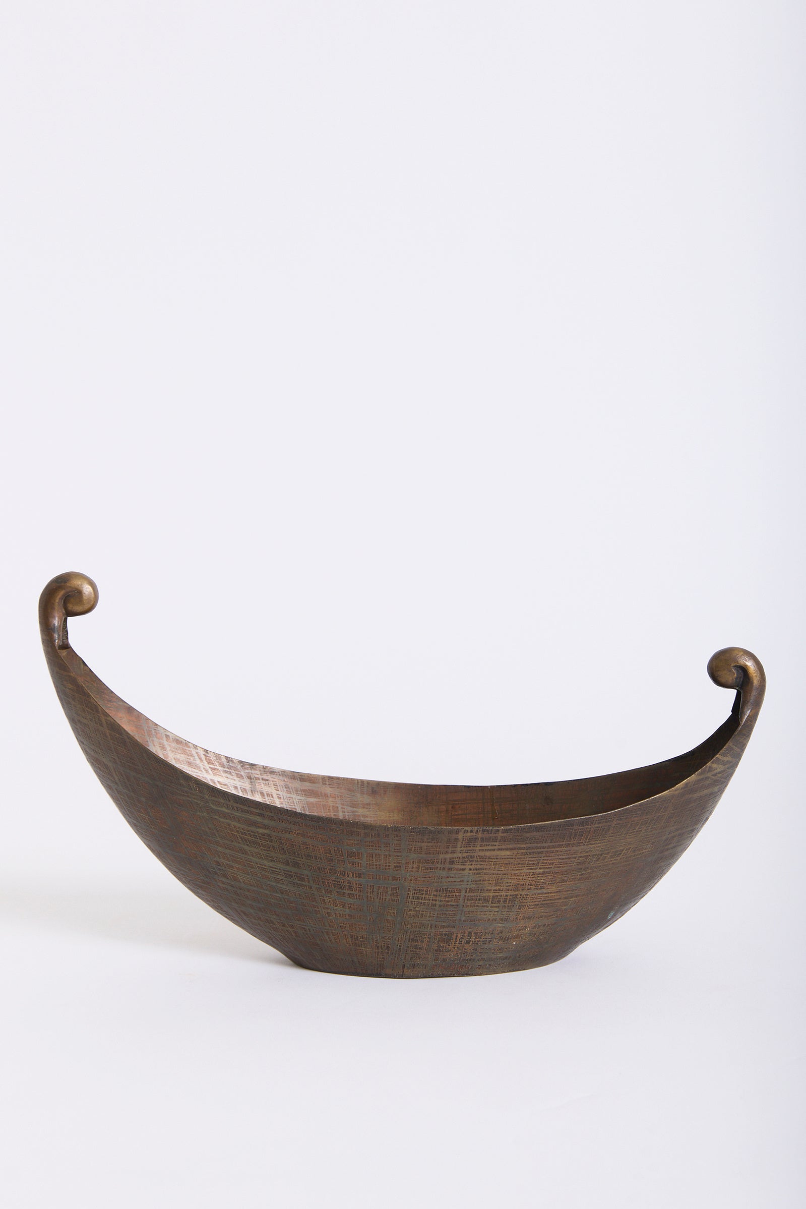 10191- Brass Navette Bowl