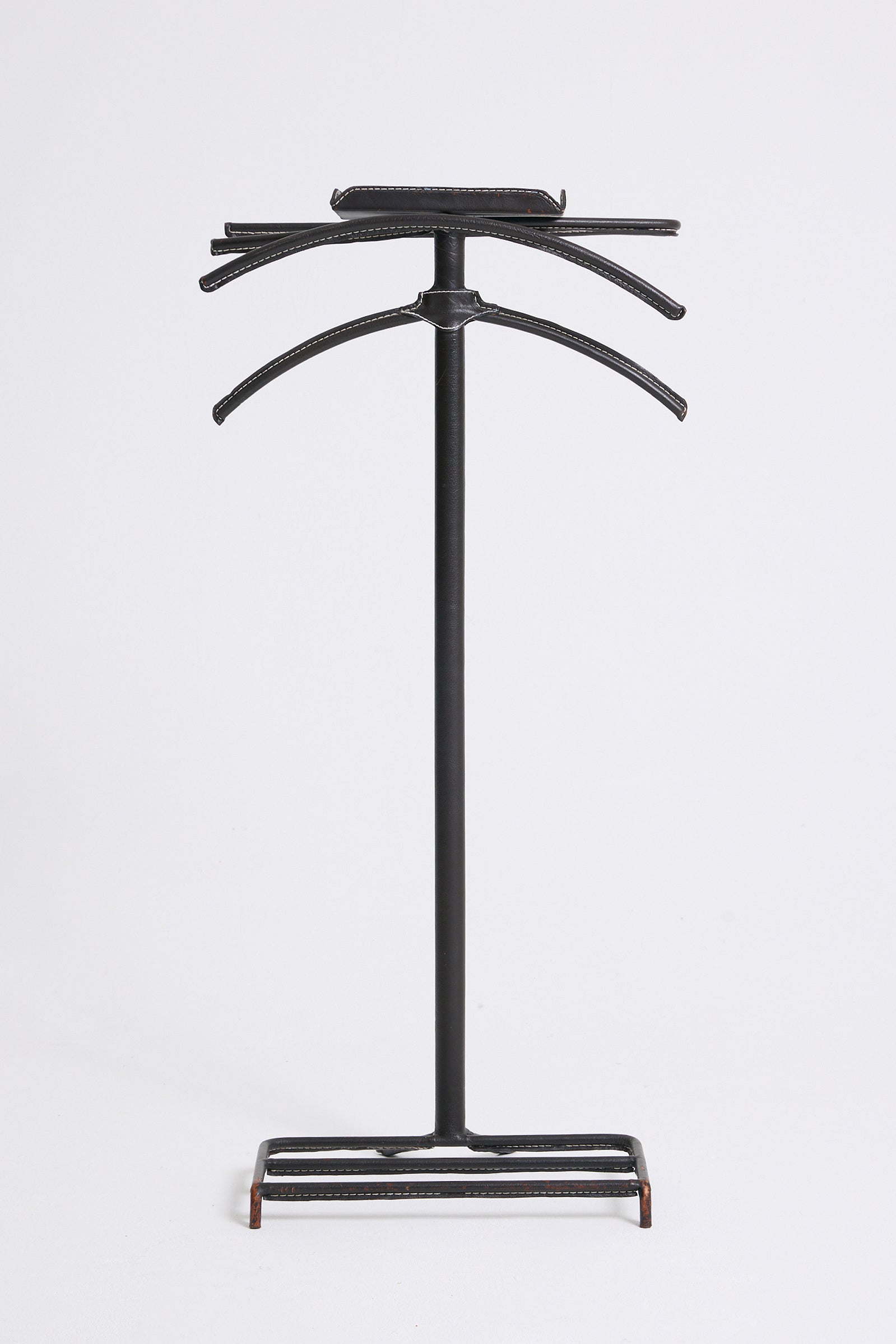 10203- Mid-Century Leather Valet