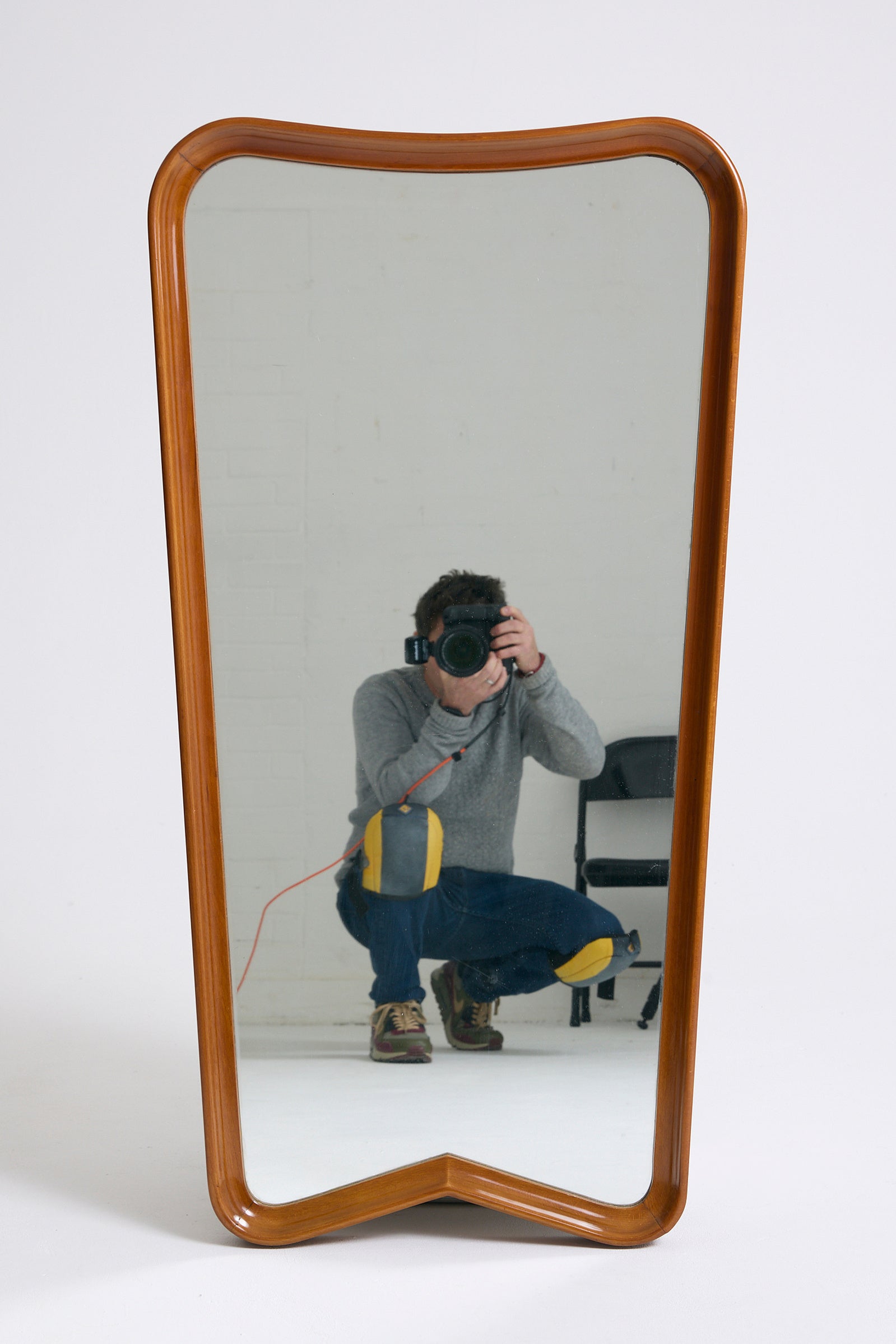 Shield Walnut Mirror