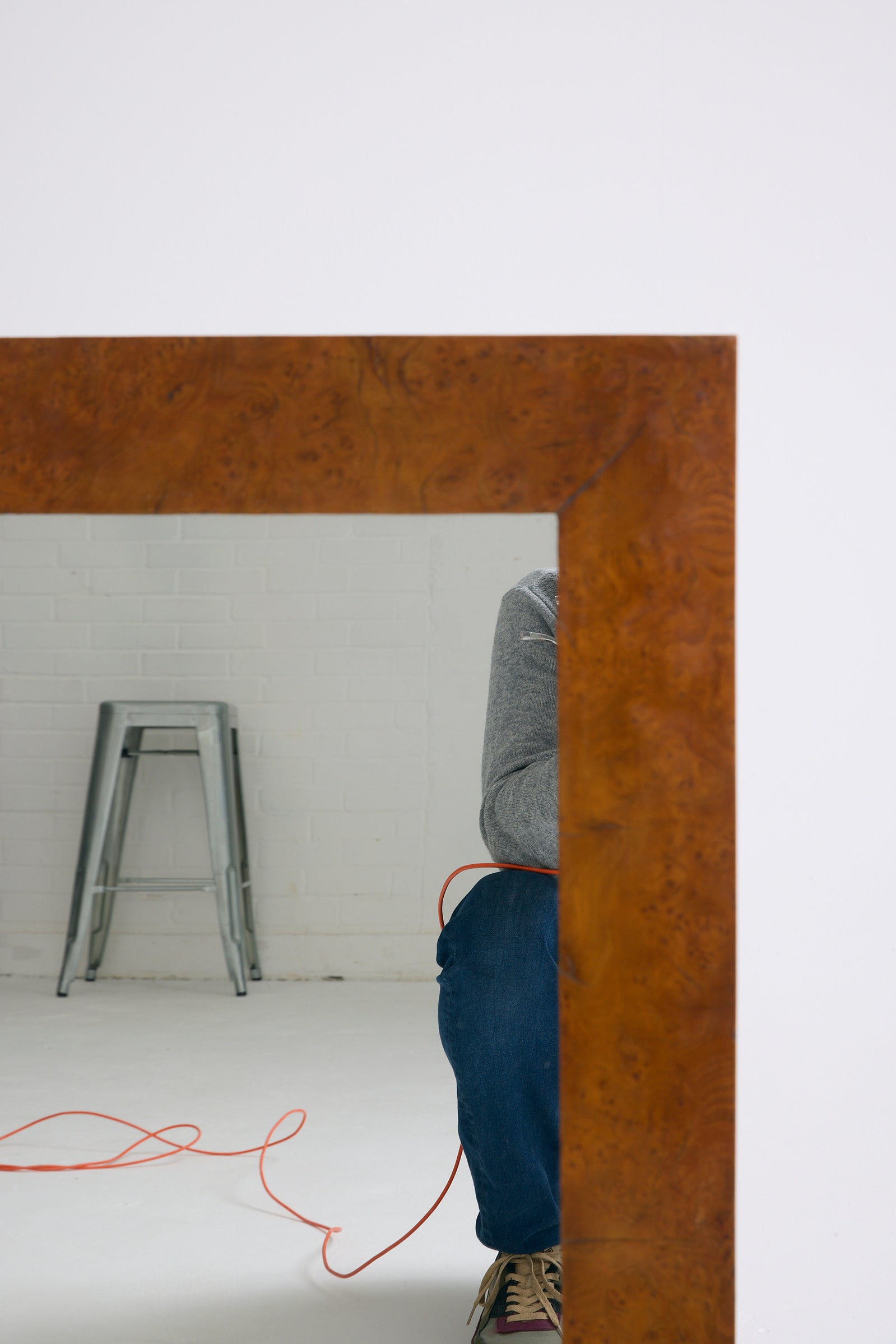 Pair of Walnut Mirrors
