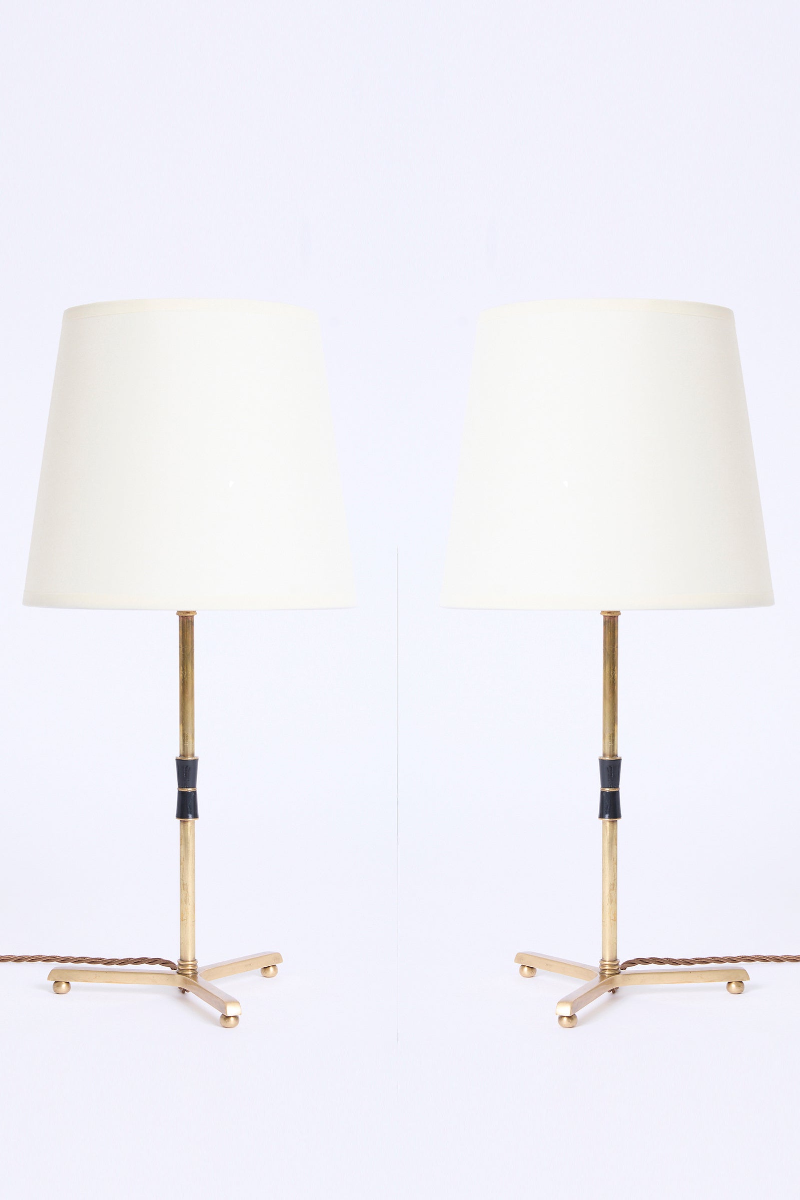 10266- Pair of Brass Table Lamps