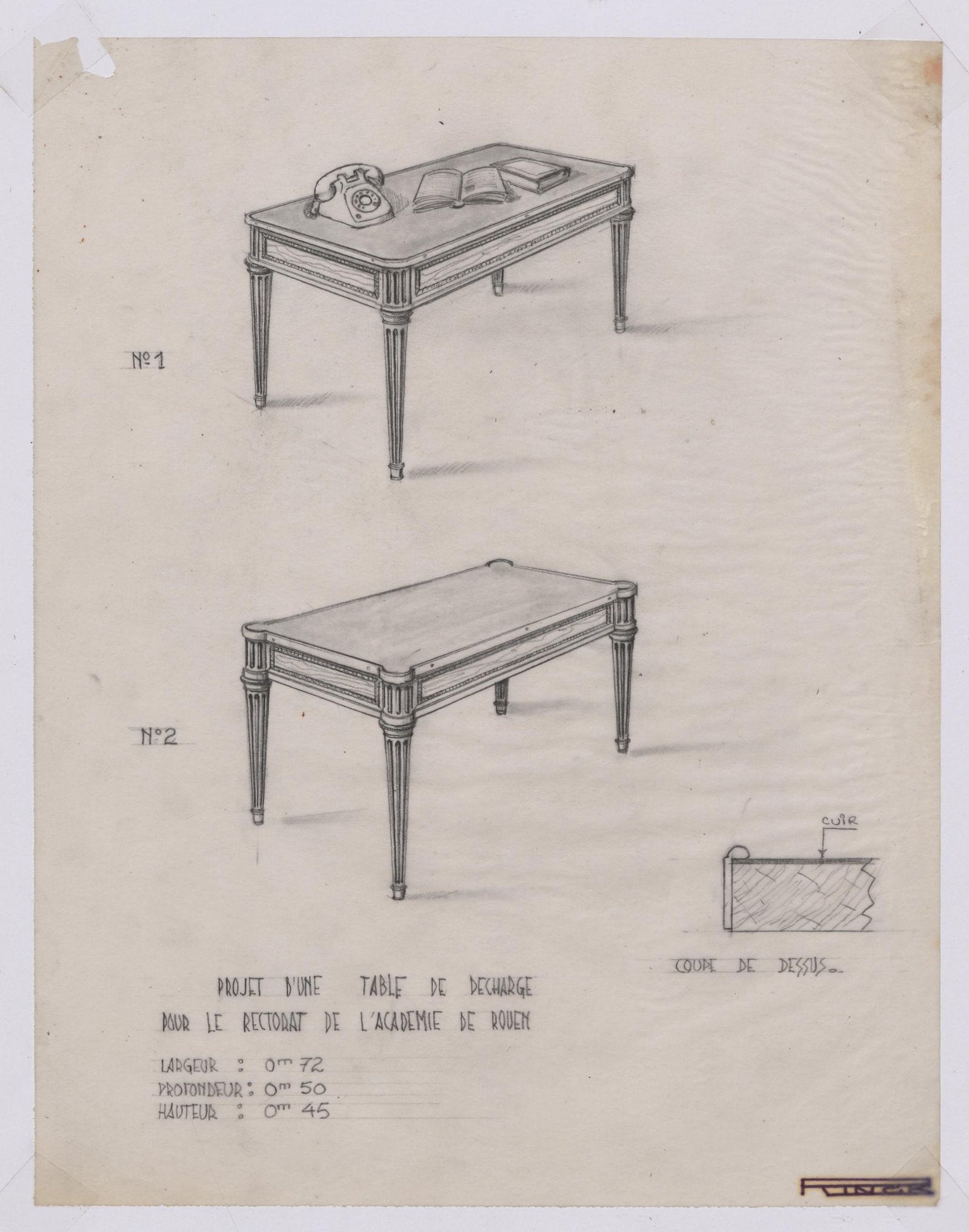 Important Bureau Plat by Maurice Rinck (1902-1983)