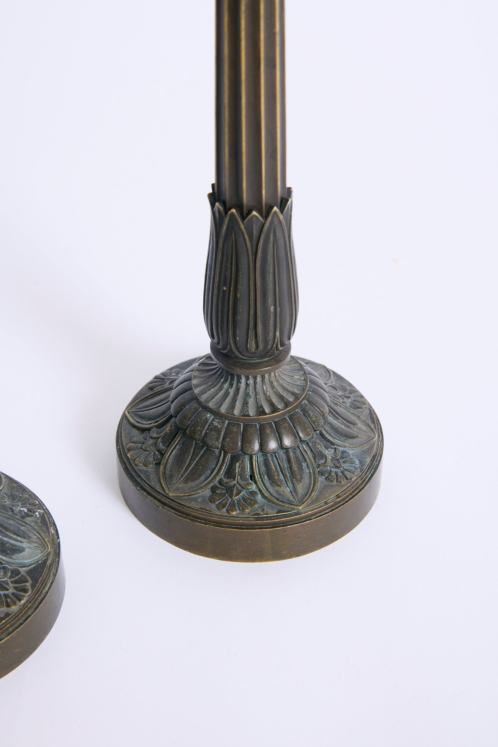 Pair of Bronze Candlesticks