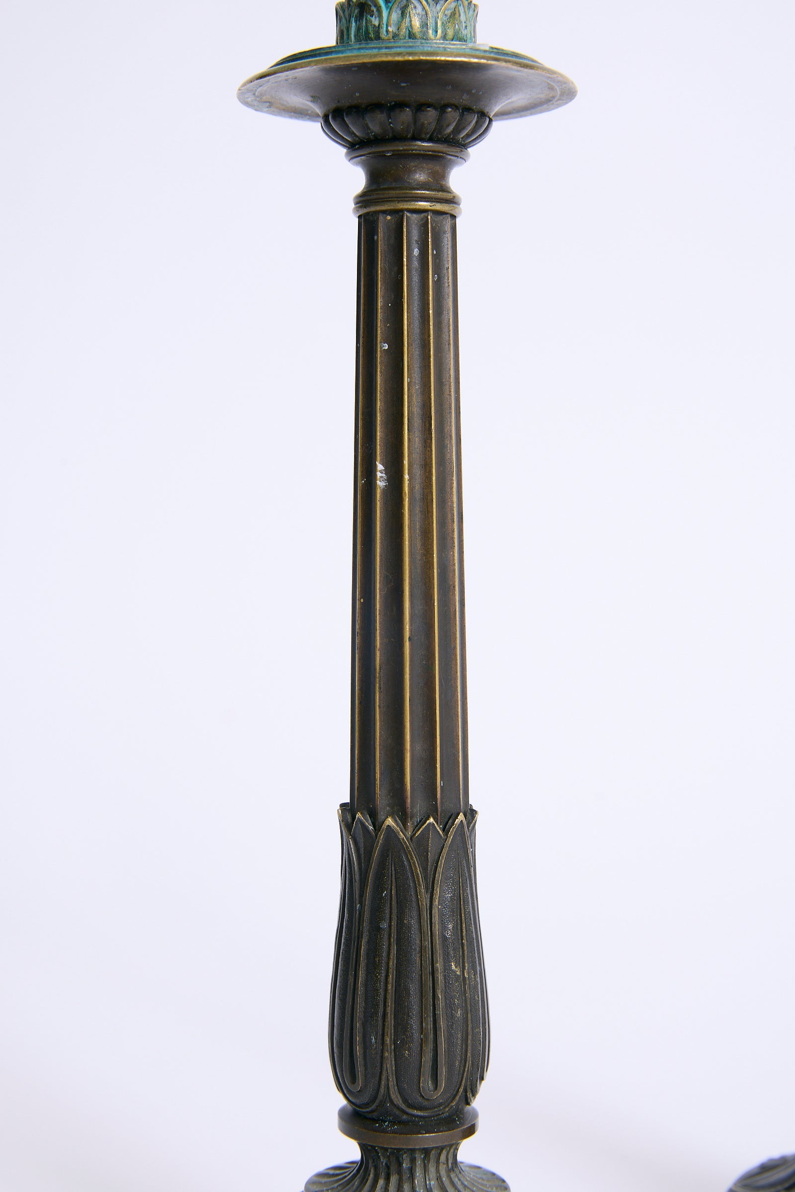 Pair of Bronze Candlesticks