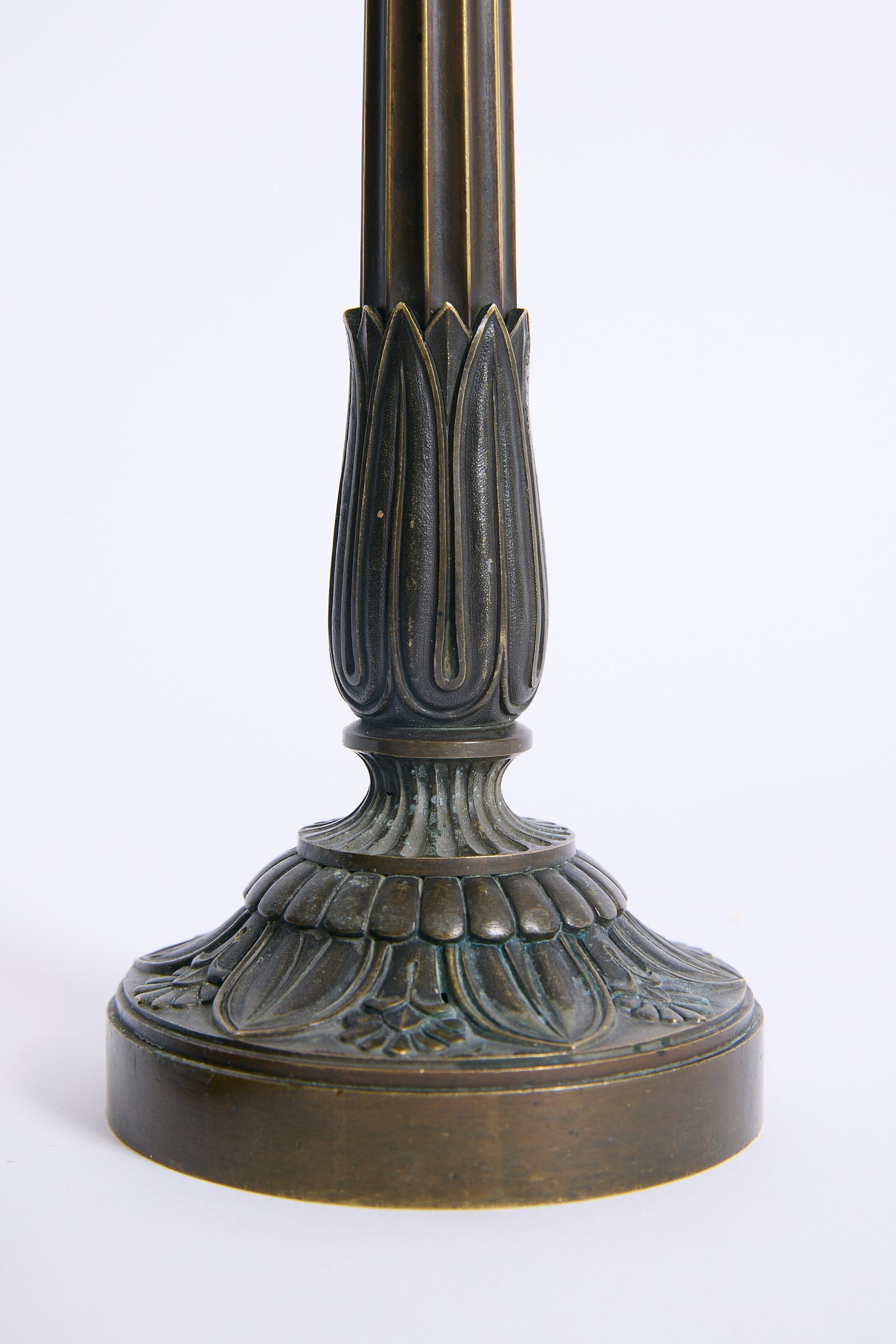 Pair of Bronze Candlesticks