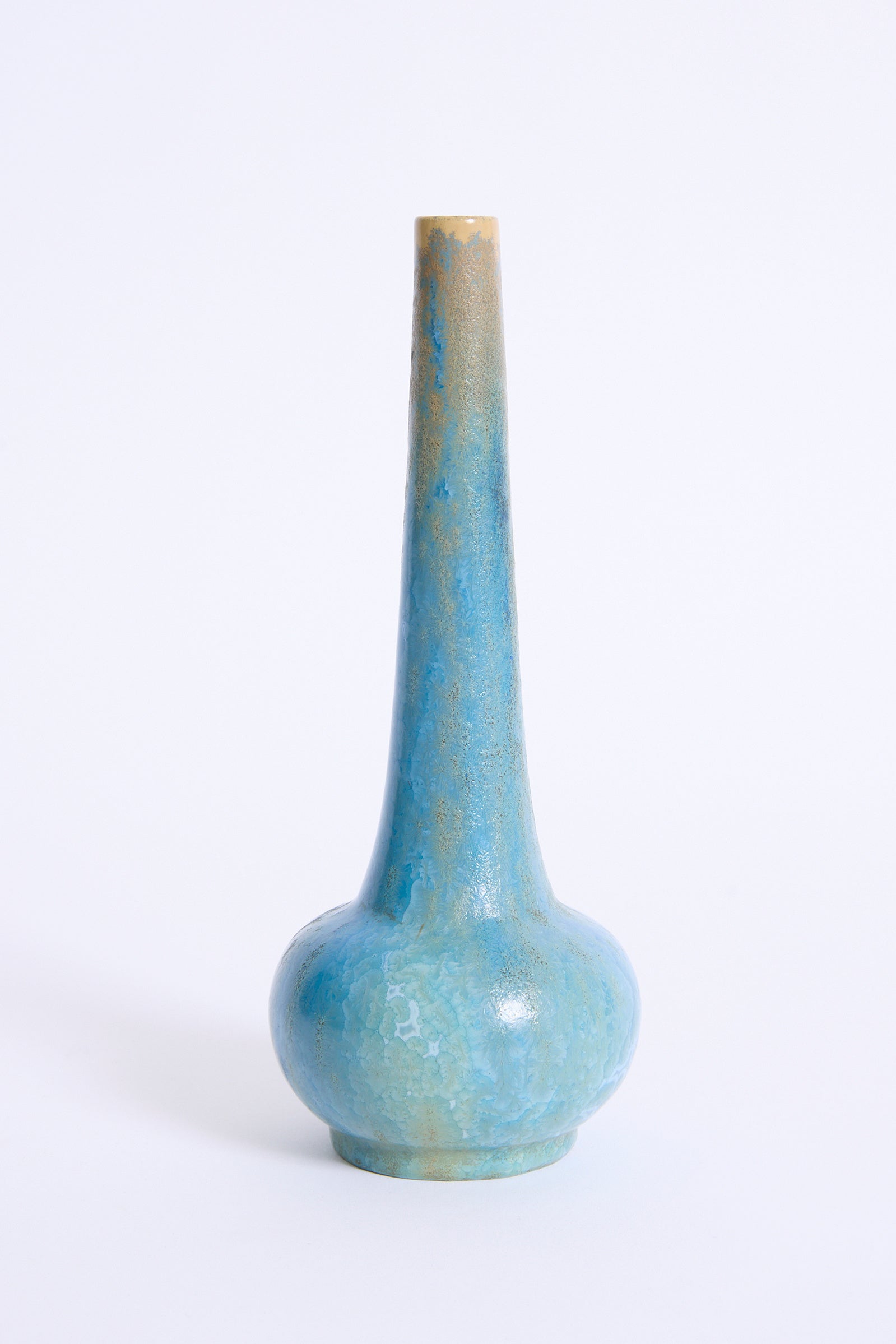 10318- Blue Ceramic Vase by Alfred Renoleau