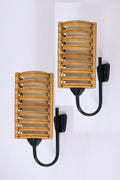 10323- Pair of Rattan Wall Lights