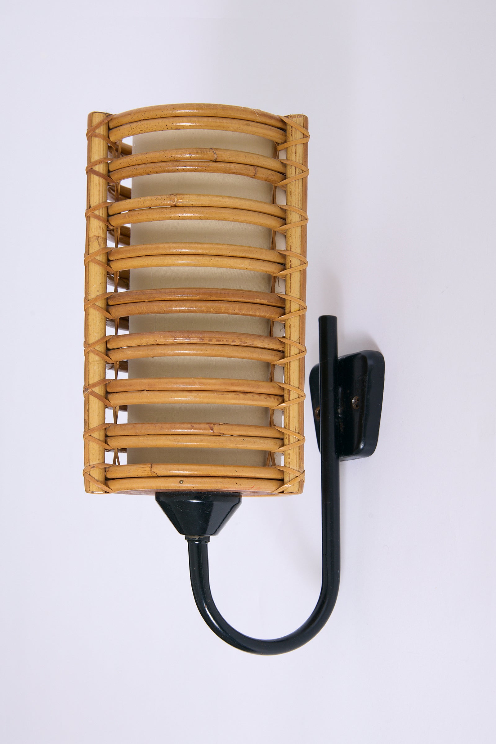 Pair of Rattan Wall Lights